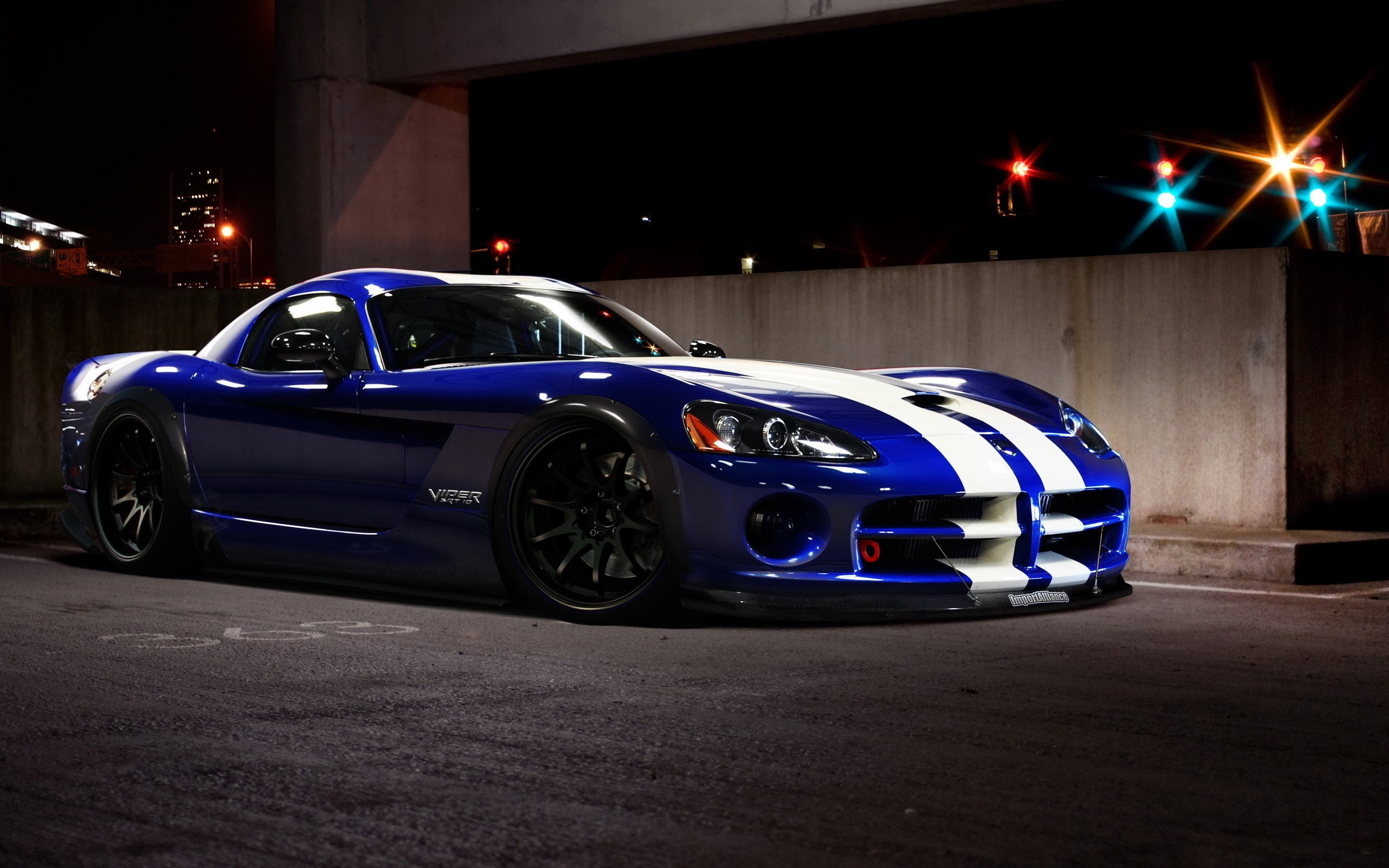 front angle view, blue, Dodge Viper, Dodge, 2K, car, HD Wallpaper