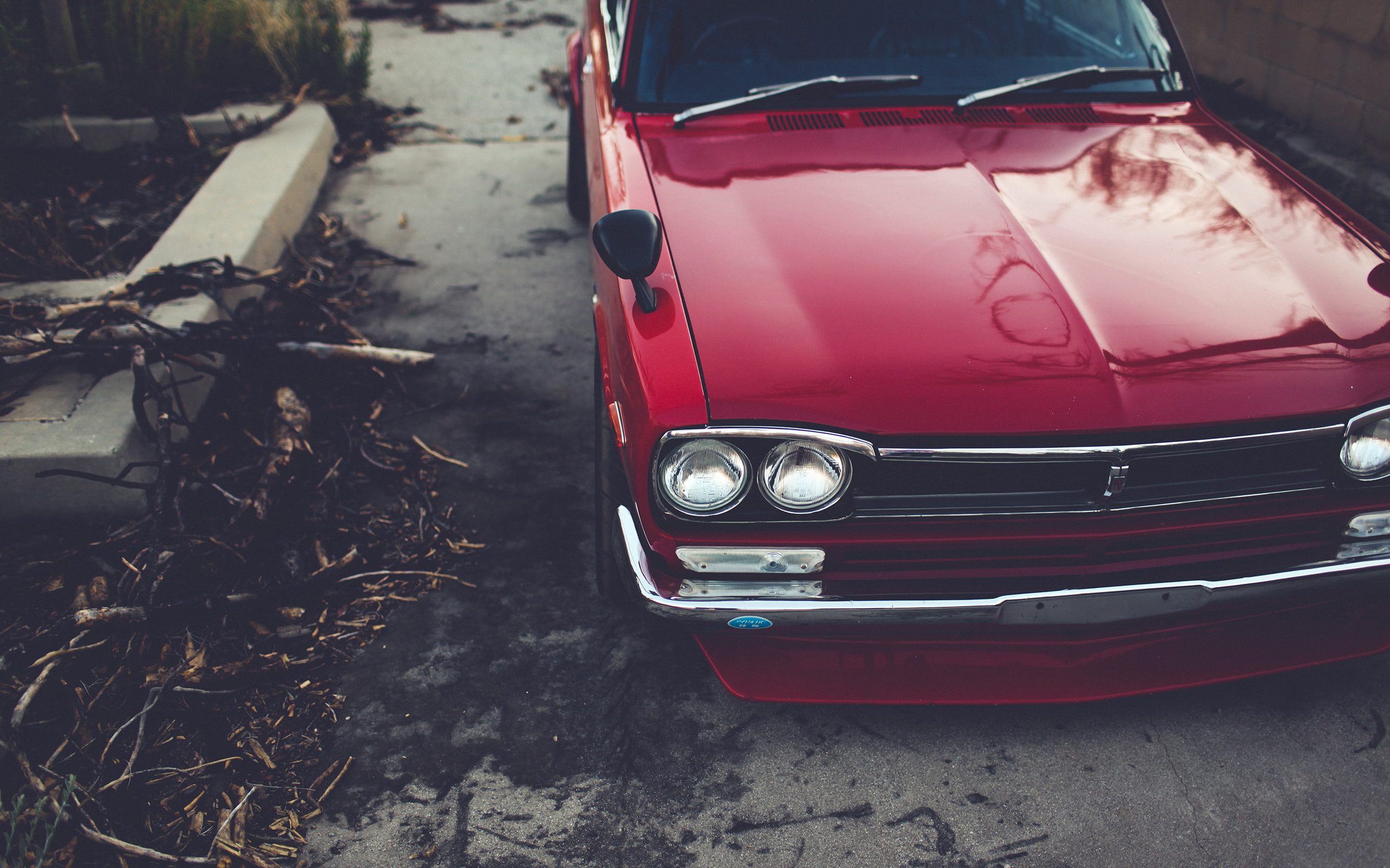 cars, gtr, sedan, red, classic, nissan, 2K, hd, car, skyline, HD Wallpaper