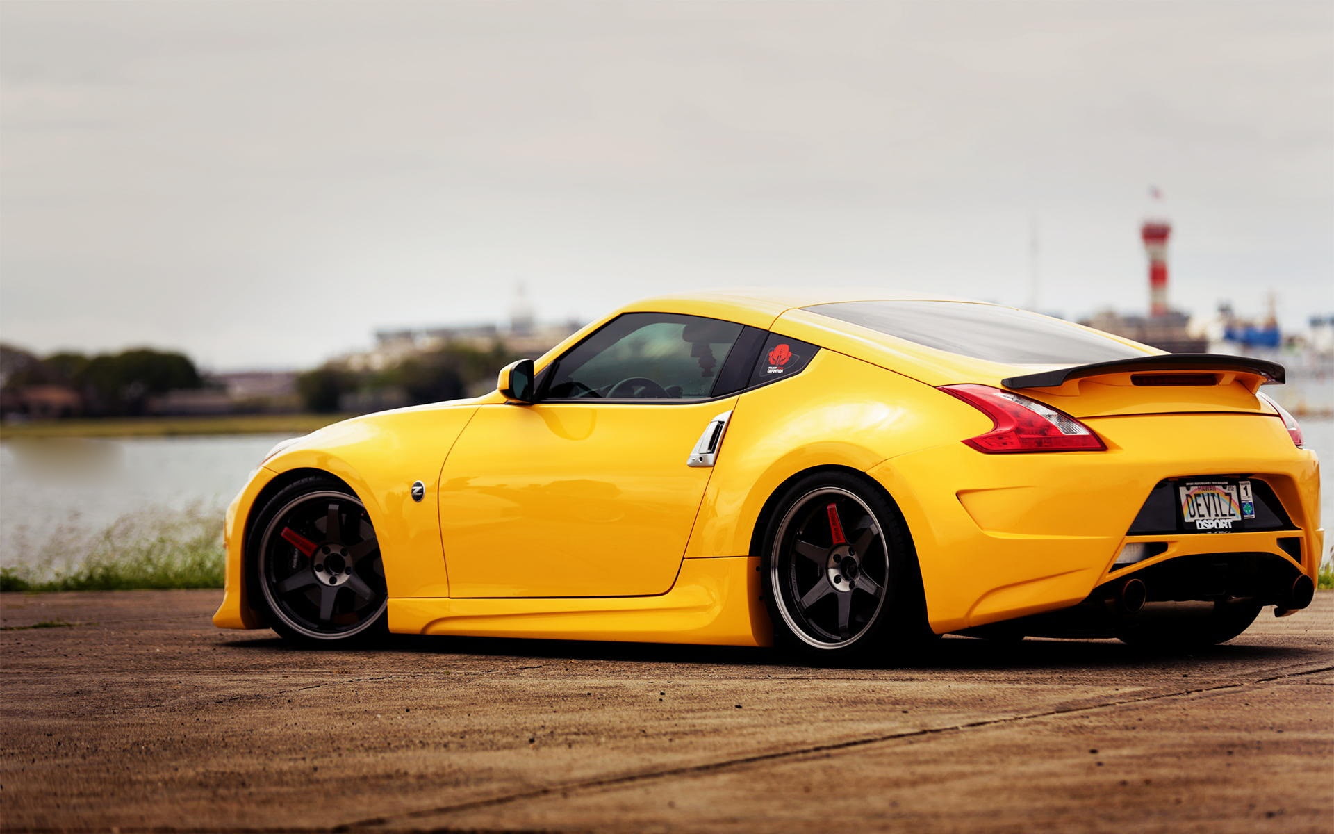 Yellow, View, Side, Nissan, z, 1080P, Car, HD Wallpaper