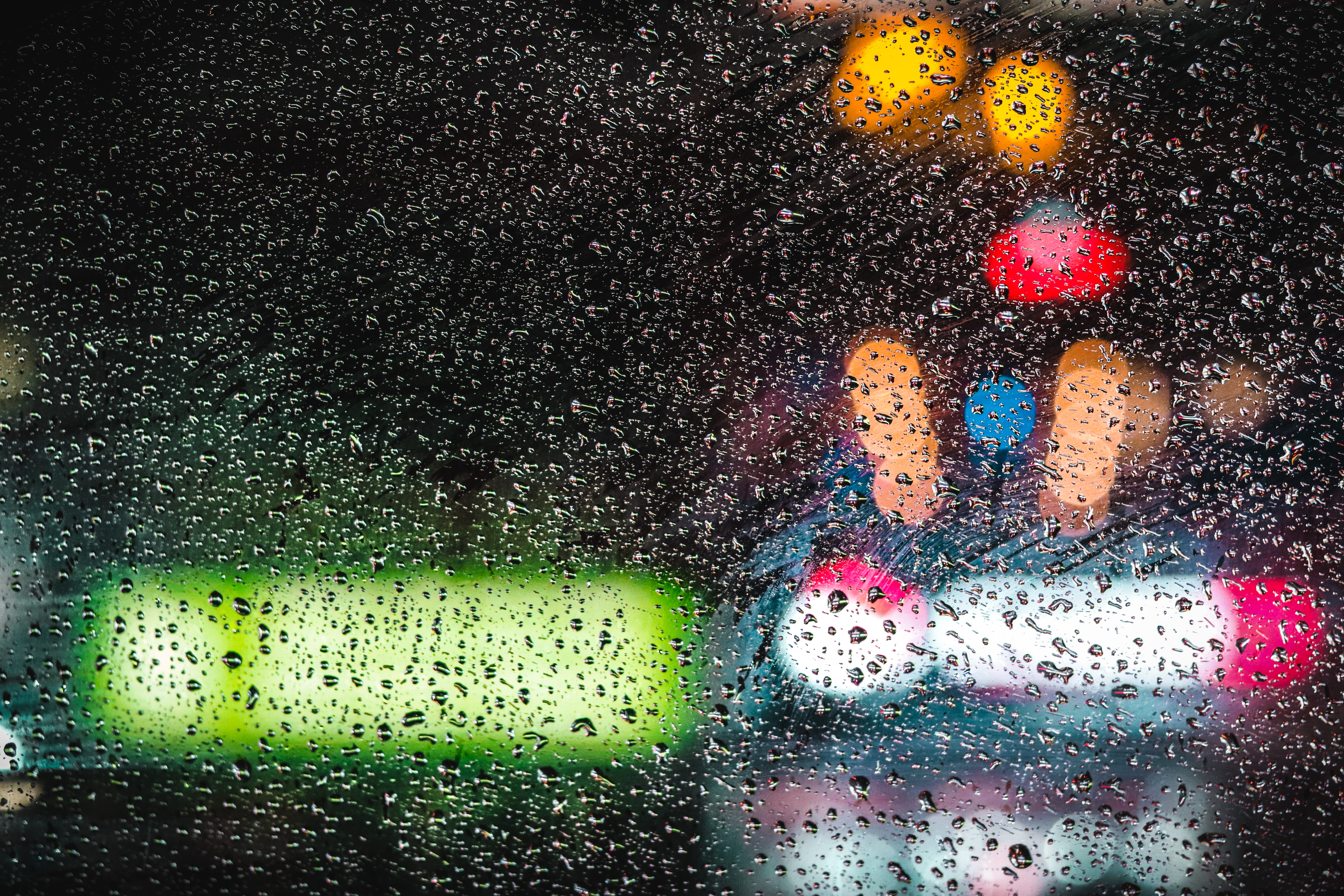 transparent, neon, concept, gree, car, window, sony, experimential, club, drop, blue, glass - material, art, rain, lights, raindrop, rainy season, wet, HD Wallpaper
