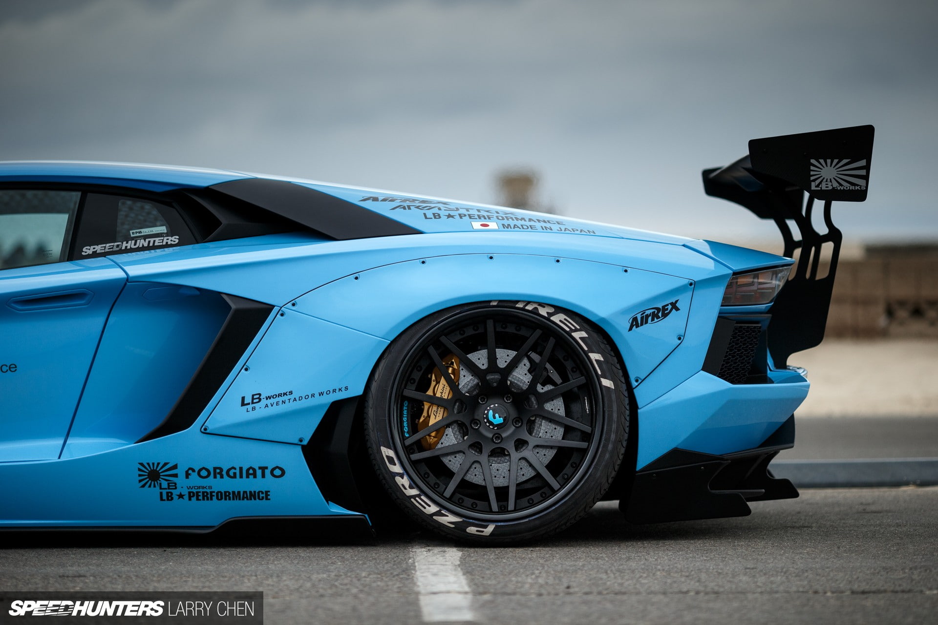 car, 1080P, blue, LB Works, Liberty Walk, Lamborghini Aventador, Lamborghini, HD Wallpaper