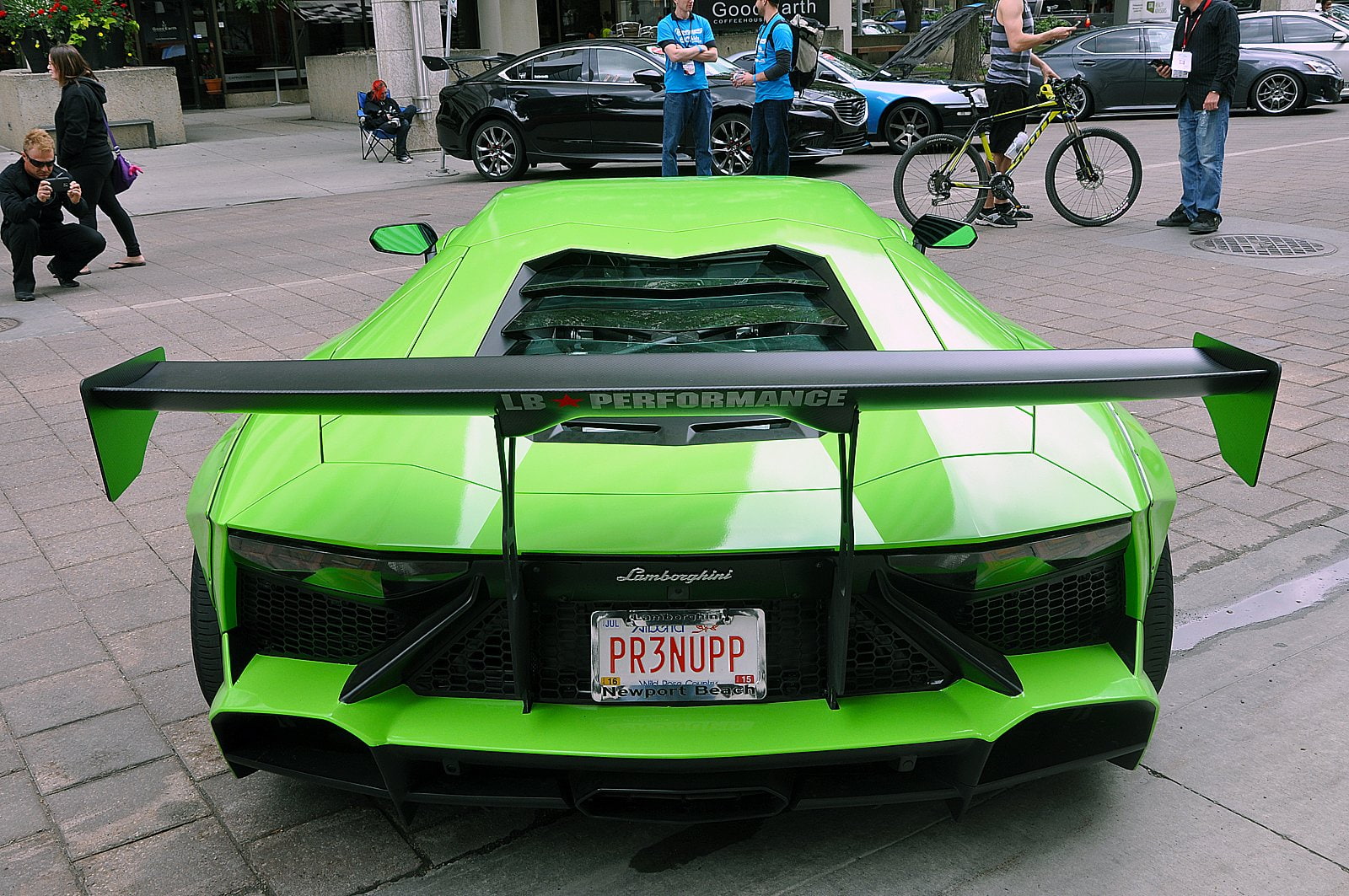 lamborghini, green, liberty, modified, walk, 720P, aventador, cars, supercars, HD Wallpaper