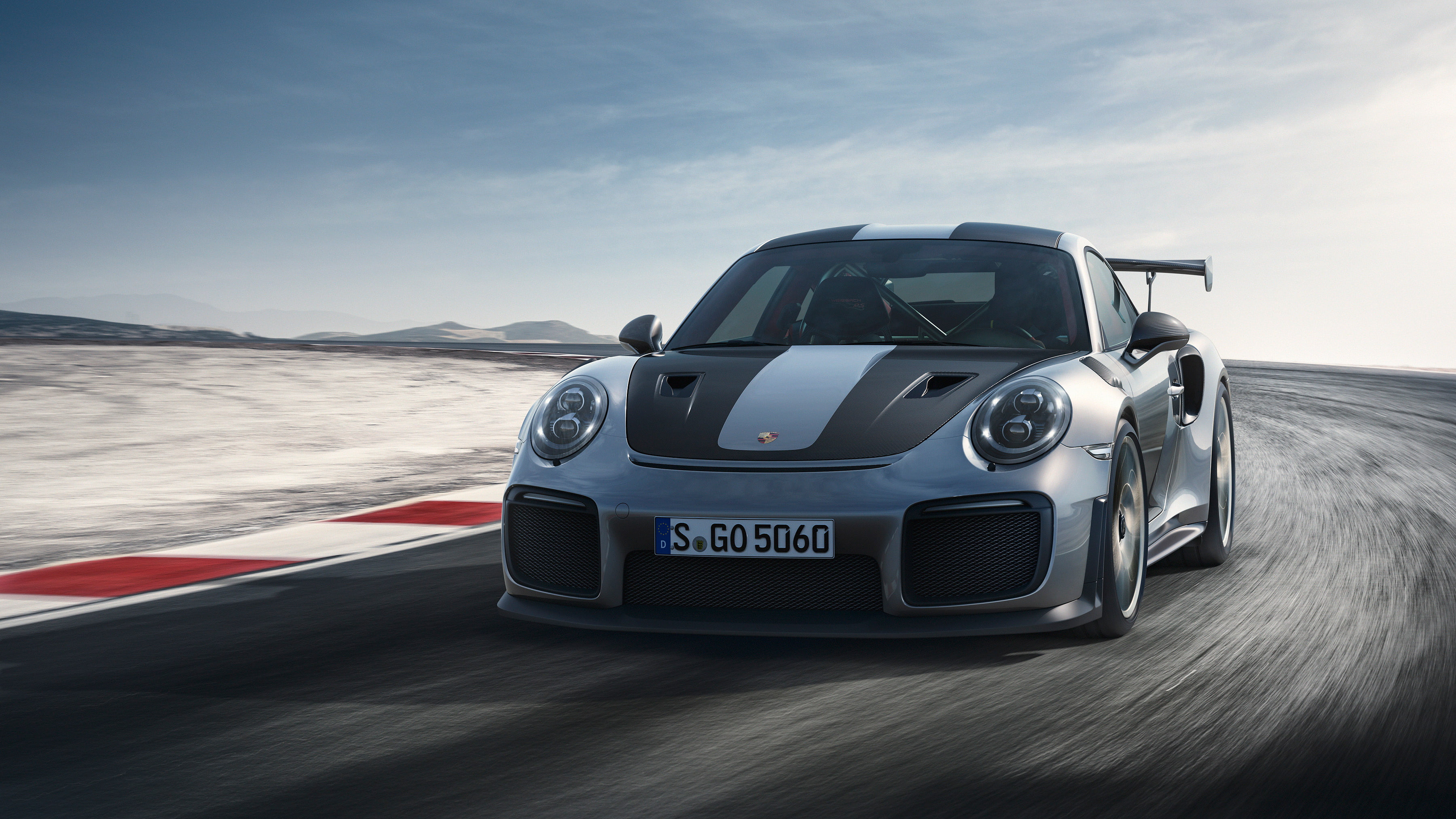 porsche, black, car, gray, sports, HD, 4K, Porsche 911 GT2 RS, 2018, 2K, HD Wallpaper
