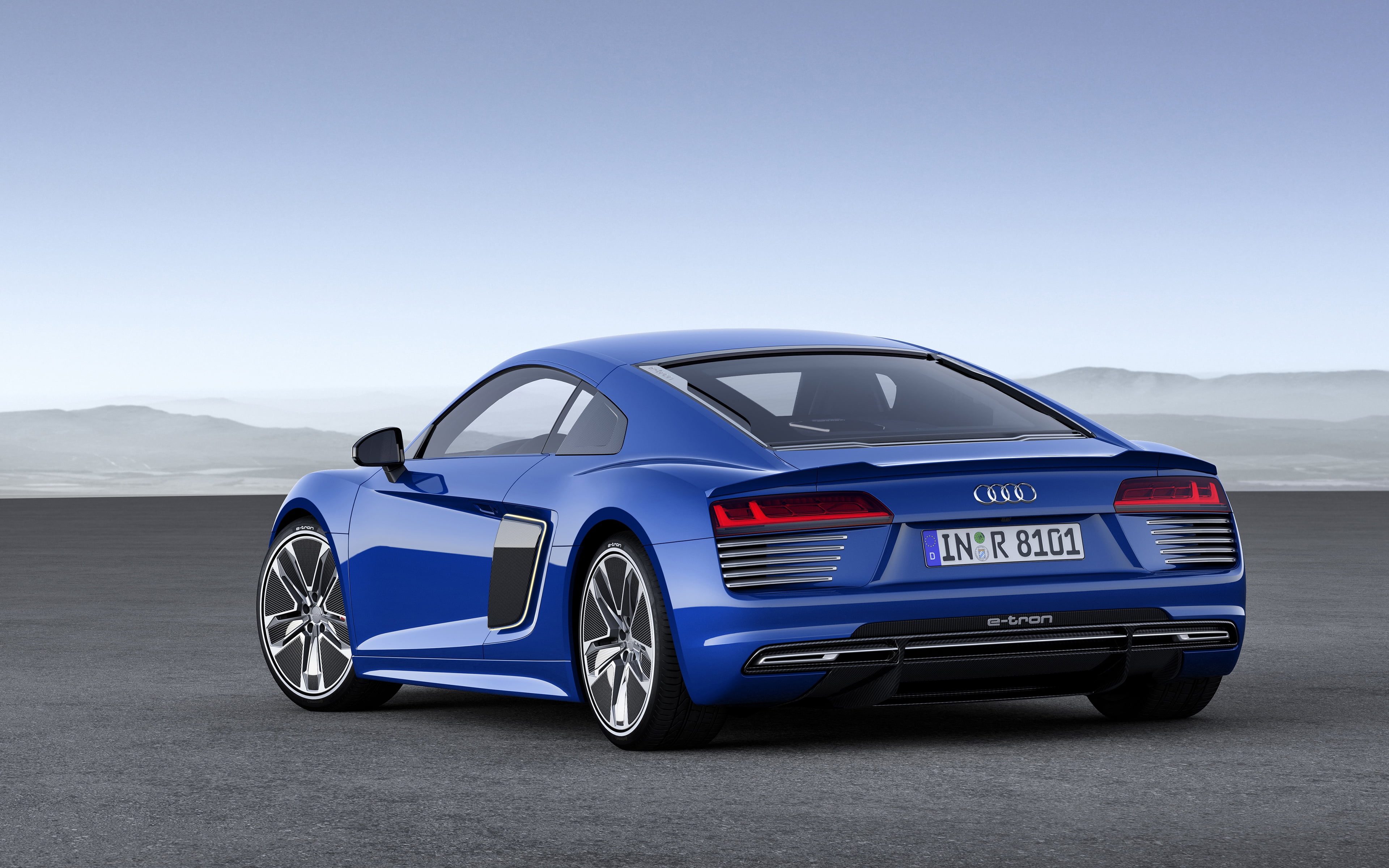car, day, blue, safety, mountain, outdoors, rear angle view, communication, speed, 4K, tire, mode of transportation, copy space, travel, nature, road, HD Wallpaper