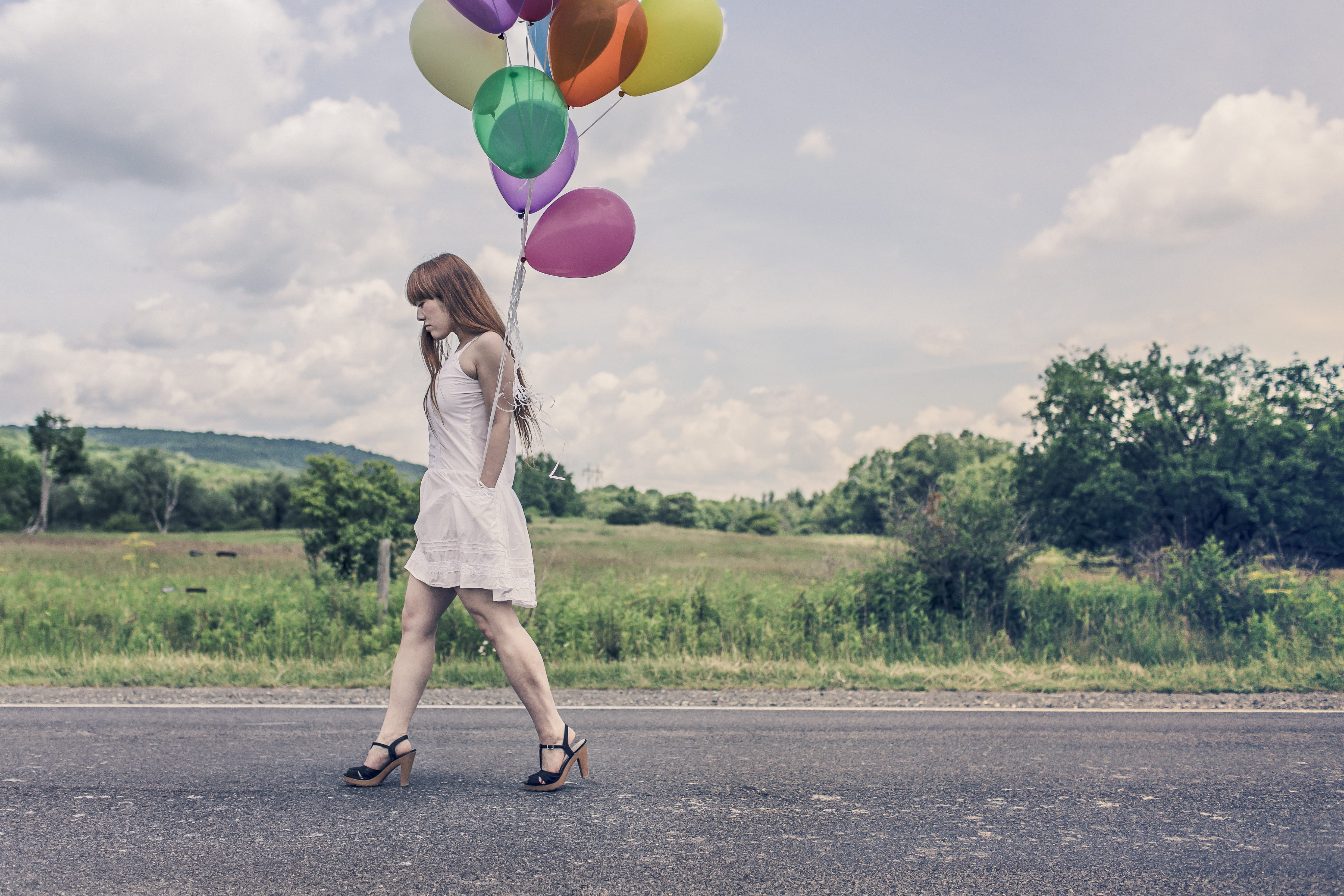 disappointment, lady, emotion, standing, casual clothing, sky, girl, steps, disappointed, plant, adult, transportation, leisure activity, walking, fashion, HD Wallpaper