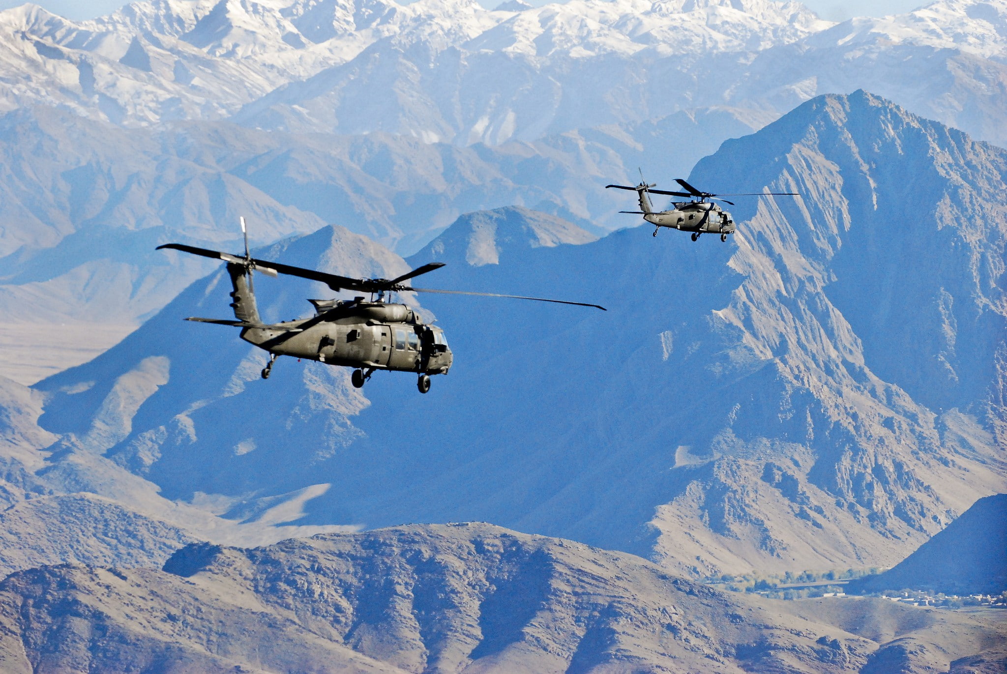 armed forces, helicopter, transportation, USA, military, air force, airplane, aerospace industry, government, nature, Sikorsky UH-60 Black Hawk, on the move, HD Wallpaper