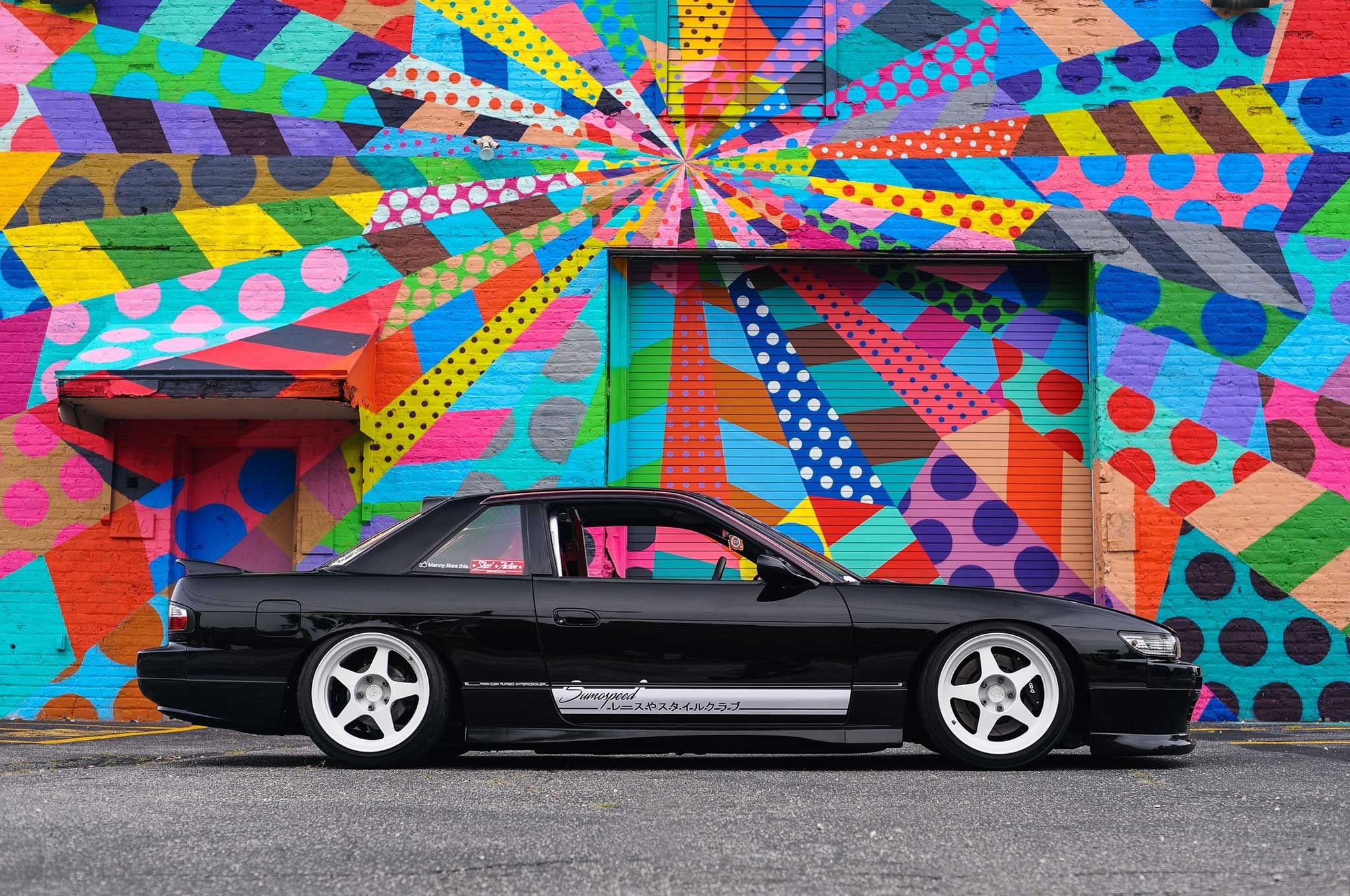 1080P, cars, modified, nissan, s13, 1989, black, silvia, HD Wallpaper