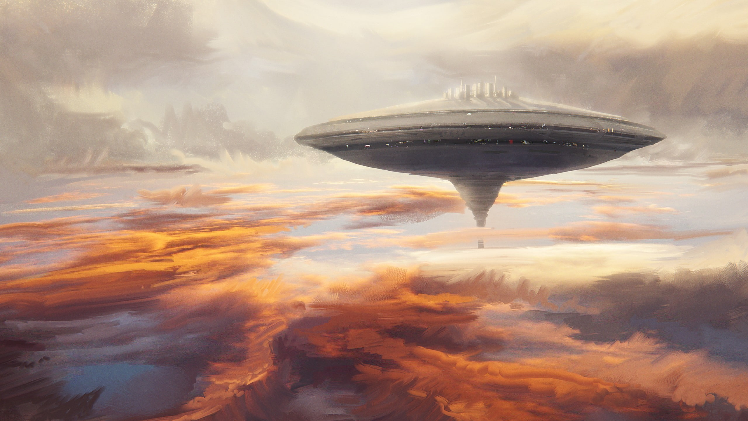 Star Wars, science fiction, artwork, Bespin, cloud city, 2K, HD Wallpaper