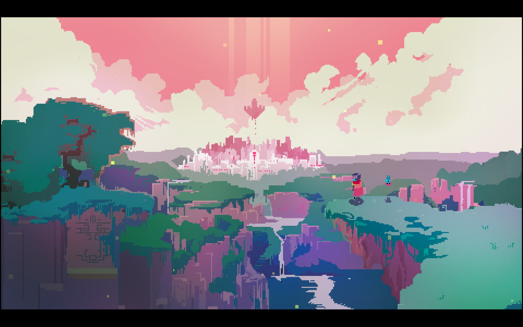 City, Hyper Light Drifter, Video Game, 720P, Pixel Art, HD Wallpaper