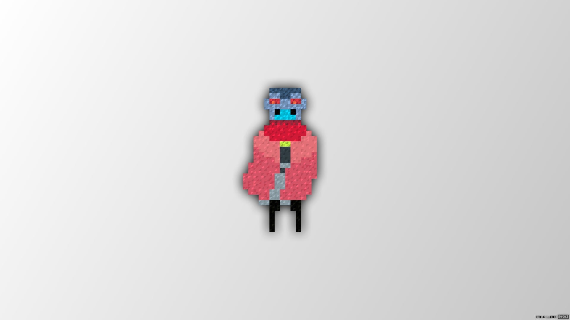 Hyper Light Drifter, no people, christmas, illustration, snow, studio shot, white background, single object, cold temperature, pixel art, Trixel, warm clothing, HD Wallpaper