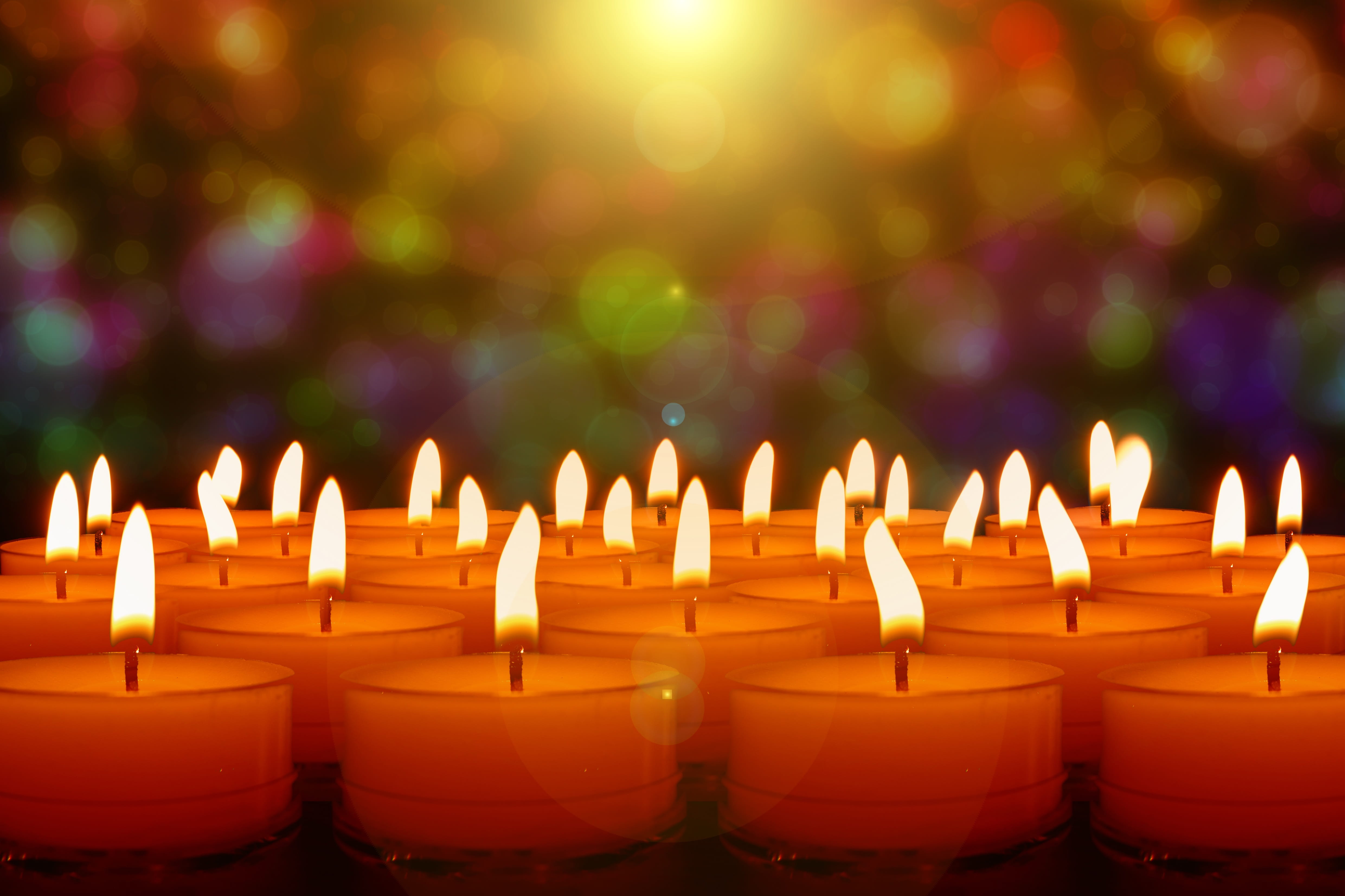 celebration, lights, flame, fire, no people, religion, fire - natural phenomenon, glowing, holy, spirituality, orange color, advent, heat, nature, christmas eve, HD Wallpaper
