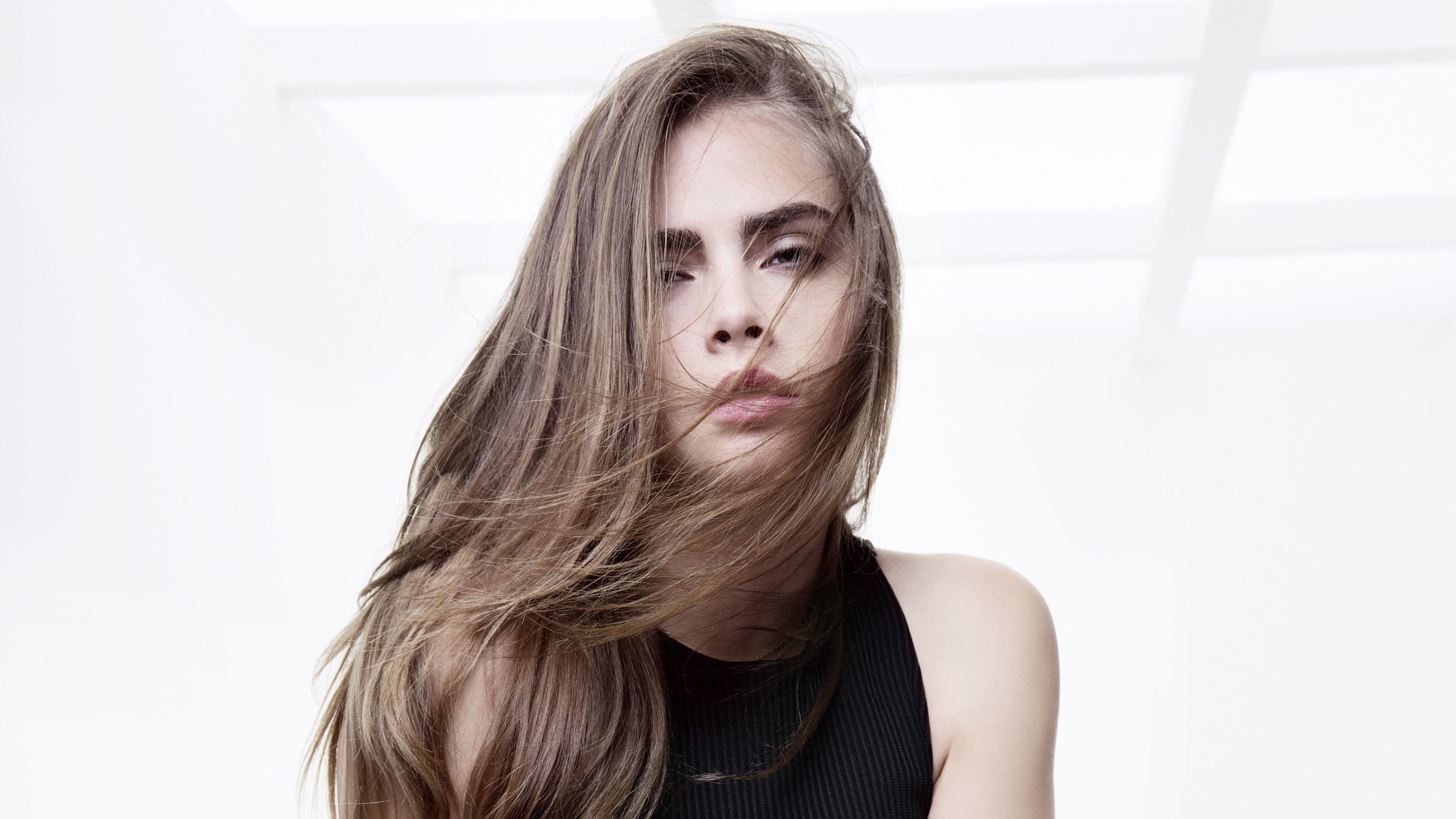 4K, k, Delevingne, Cara, HD Wallpaper