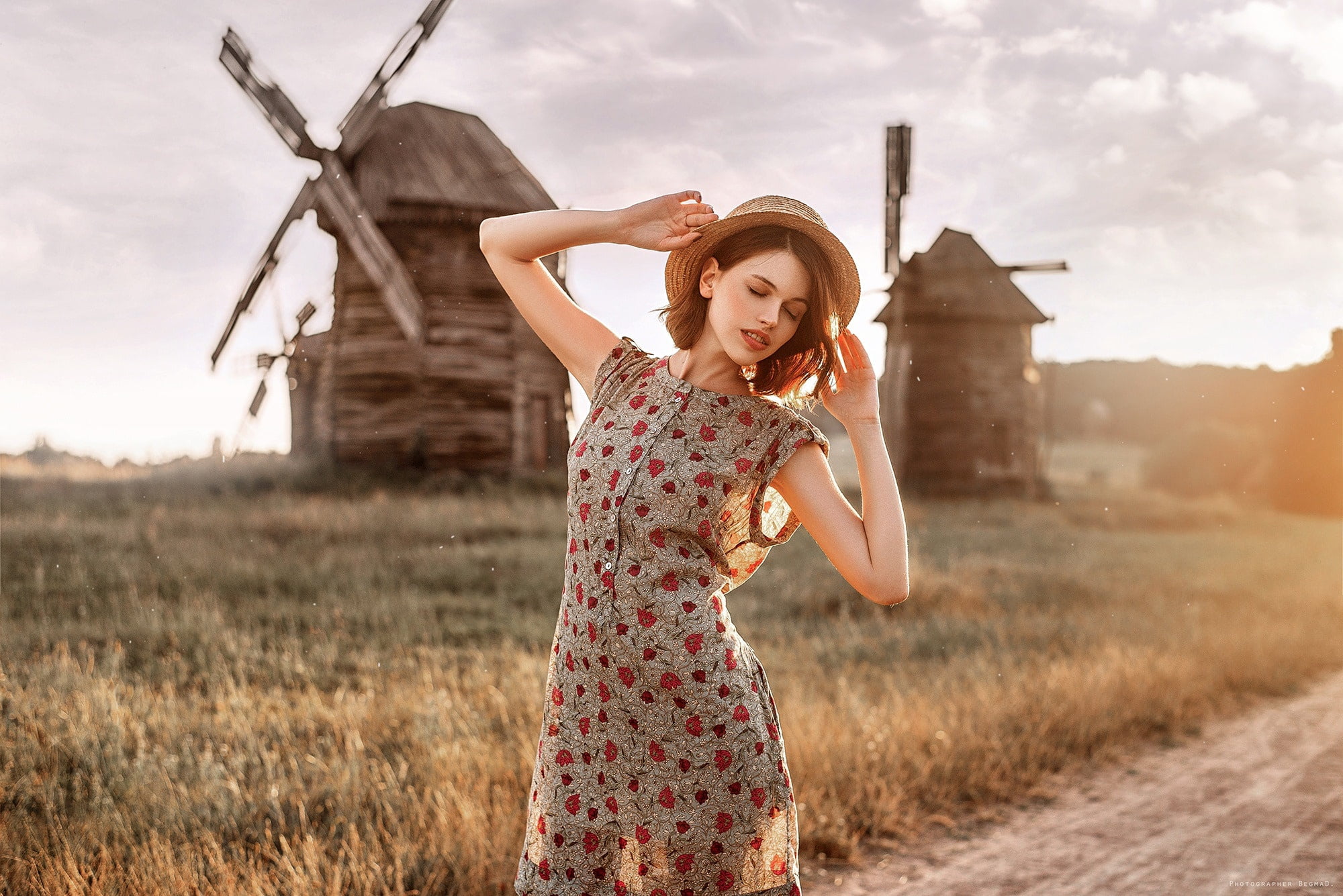 Dima Begma, makeup, blush, amazing, girl, cool, chic, wonderful, mill, beautiful, art, baby, the beauty, summer, sundress, portrait, wonder, 1080P, sweetheart, HD Wallpaper