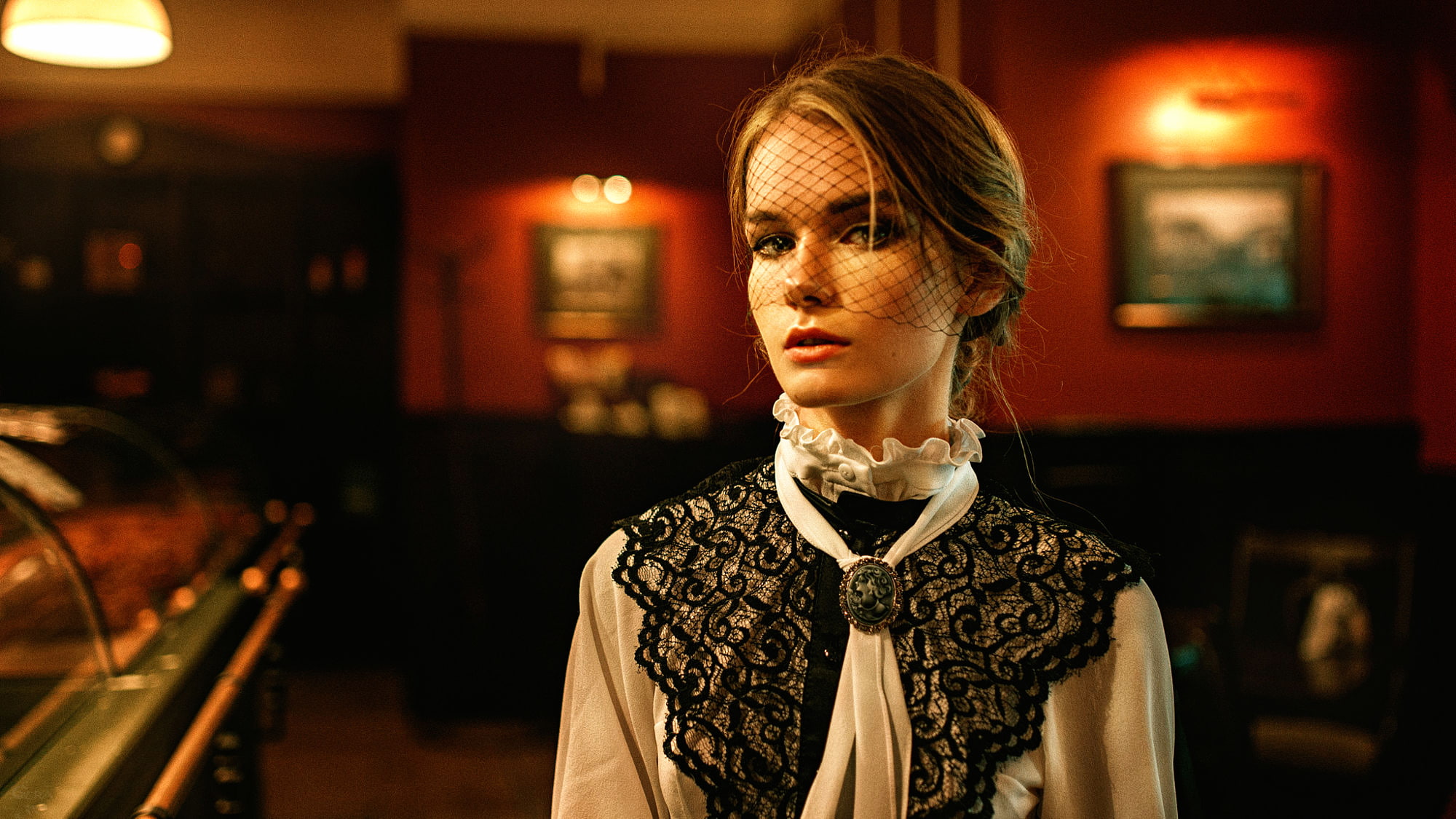 George Chernyadev, girl, veil, The Pride and Prejudice, based on the movie, 1080P, Irina Regent, HD Wallpaper