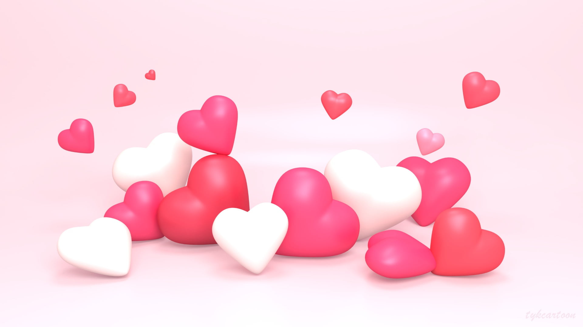 art, rozowy, Tzuyu Kao, hearts, rendering, 1080P, Valentines Day, valentines day, Valentine, holiday, HD Wallpaper