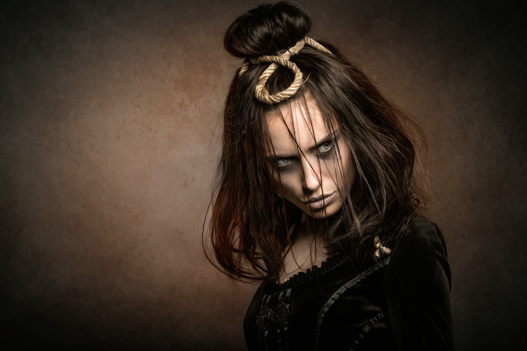 young adult, hair, beauty, beautiful woman, fashion, evil, adult, sadness, human hair, 1080P, beautiful people, negative emotion, women, hopelessness, HD Wallpaper