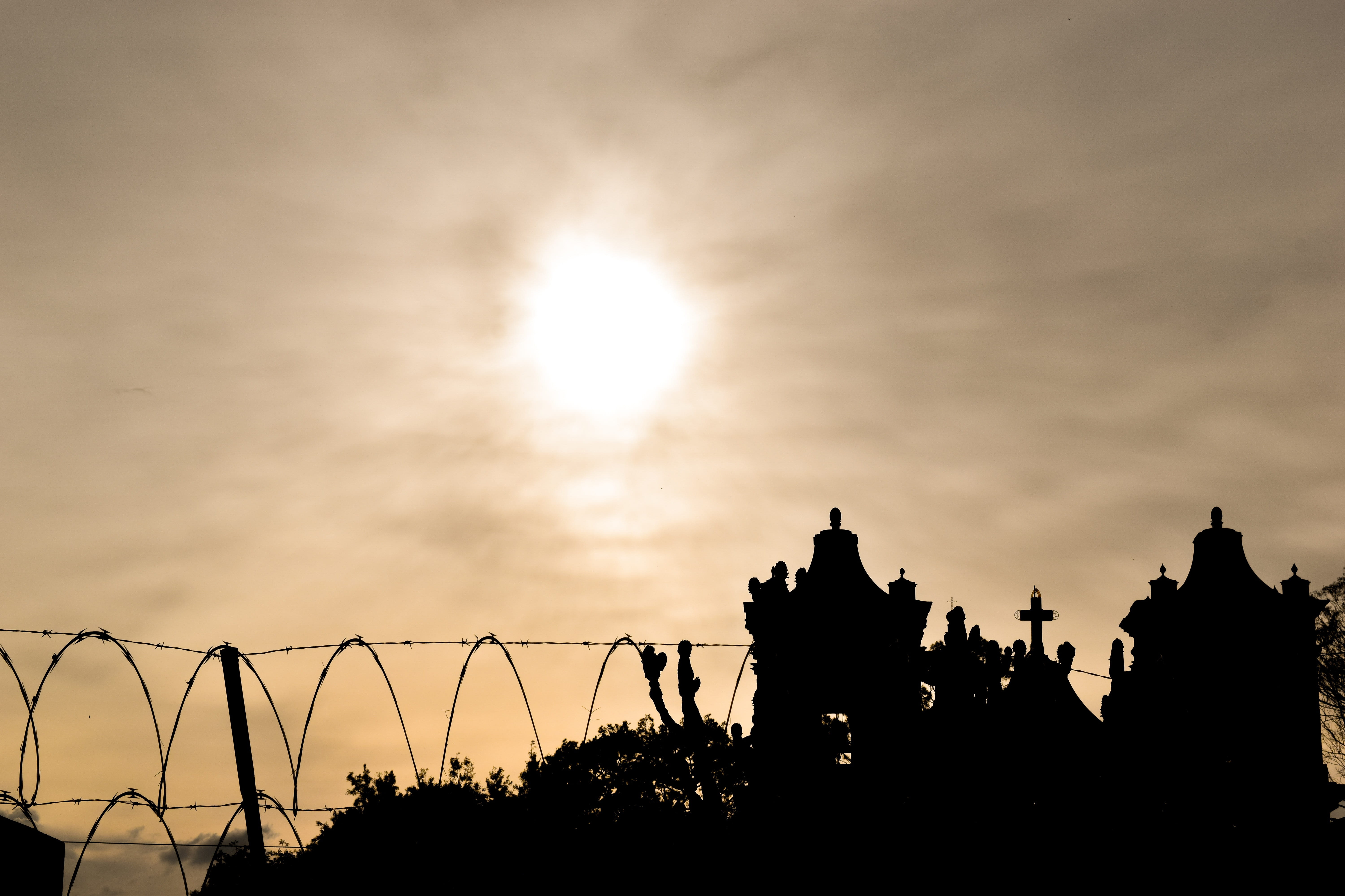 history, park, built structure, sunset, guatemala, sun, volcano, afternoon, central, culture, people, holiday, 5K, church, orange color, group of people, HD Wallpaper