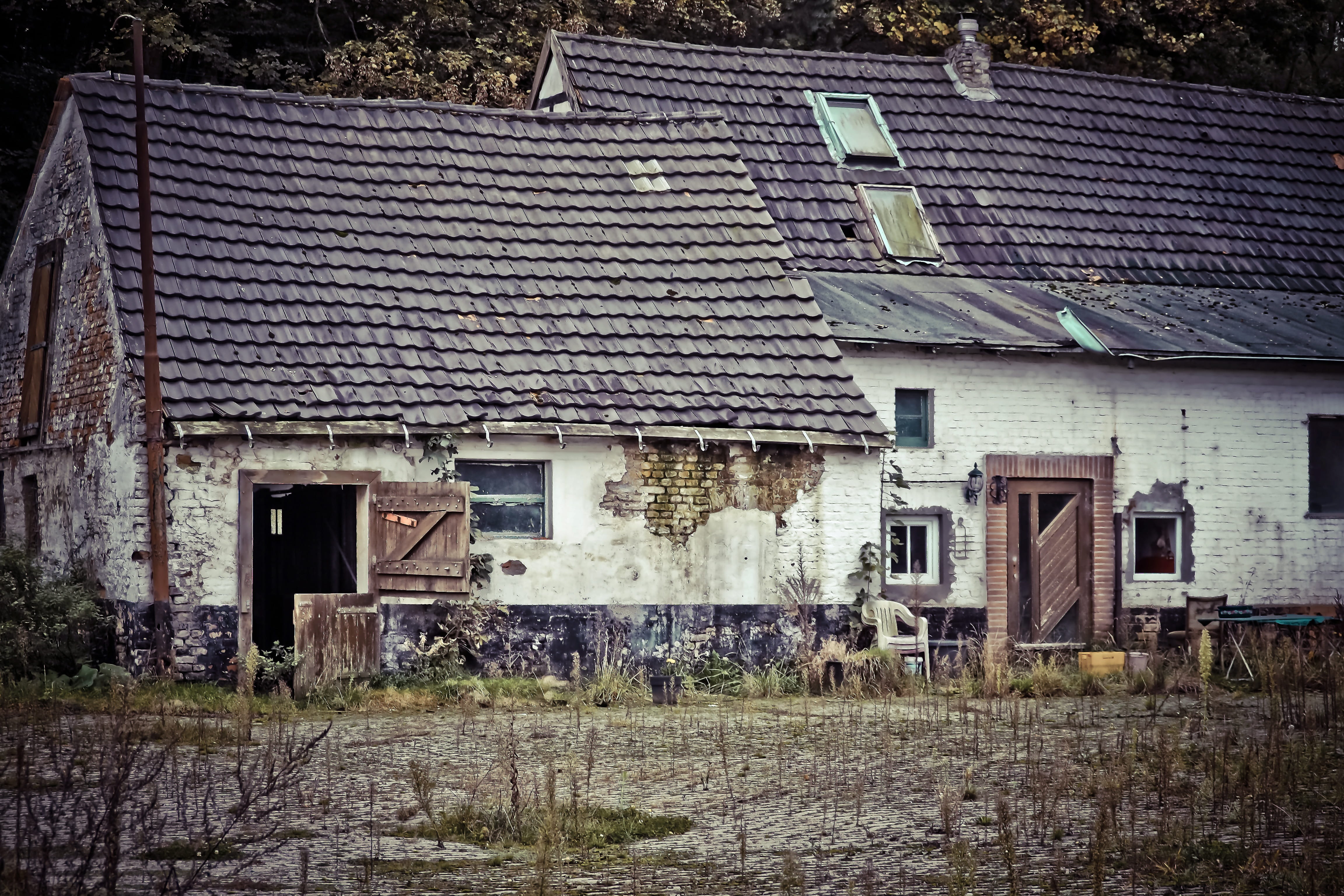 pforphoto, mood, transience, building exterior, house, frightening, darkness, Lapsed, window, stall, ruin, leave, Lost, residence, damaged, dilapidated, HD Wallpaper