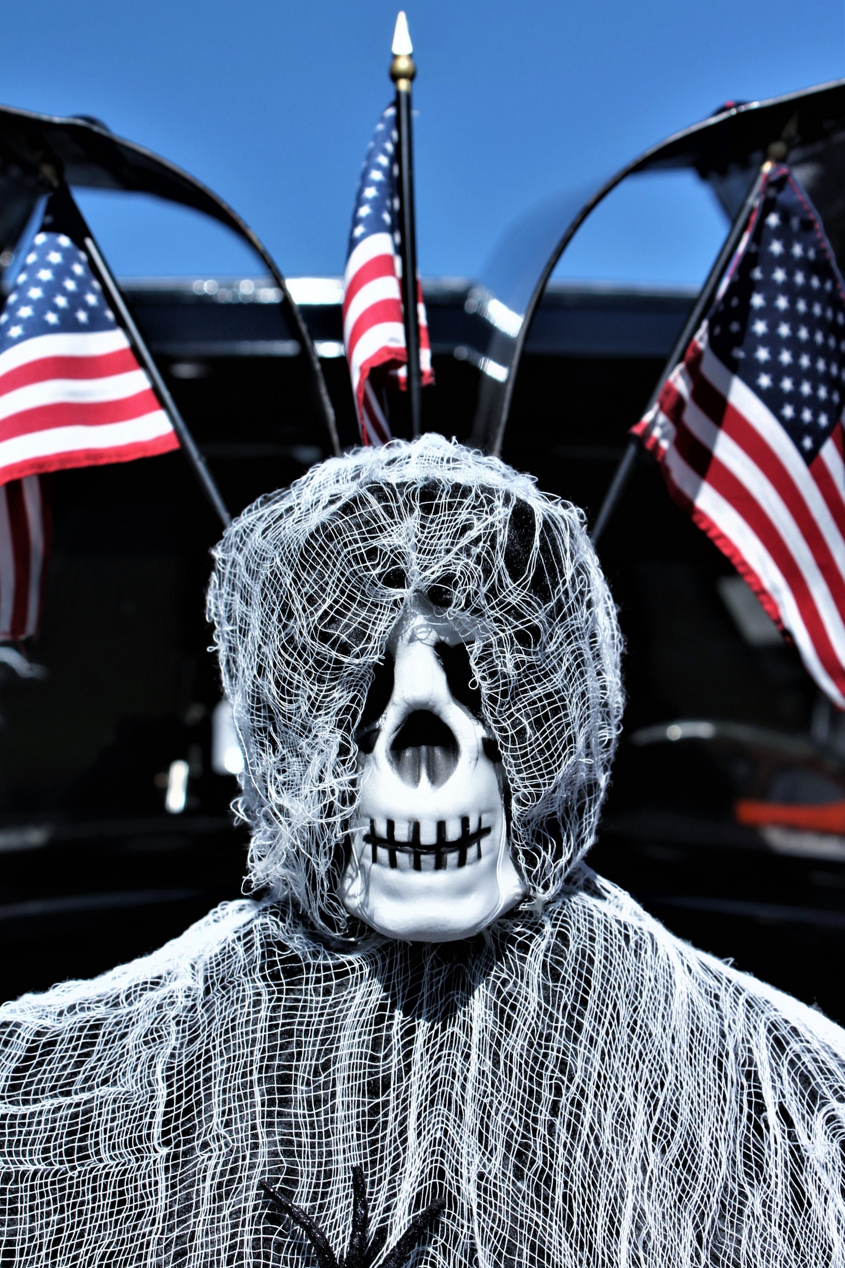 masque, trunk or treat, government, halloween, architecture, no people, representation, patriotism, shape, mysterious, monster, corpse, skeleton, gothic, Phone HD Wallpaper