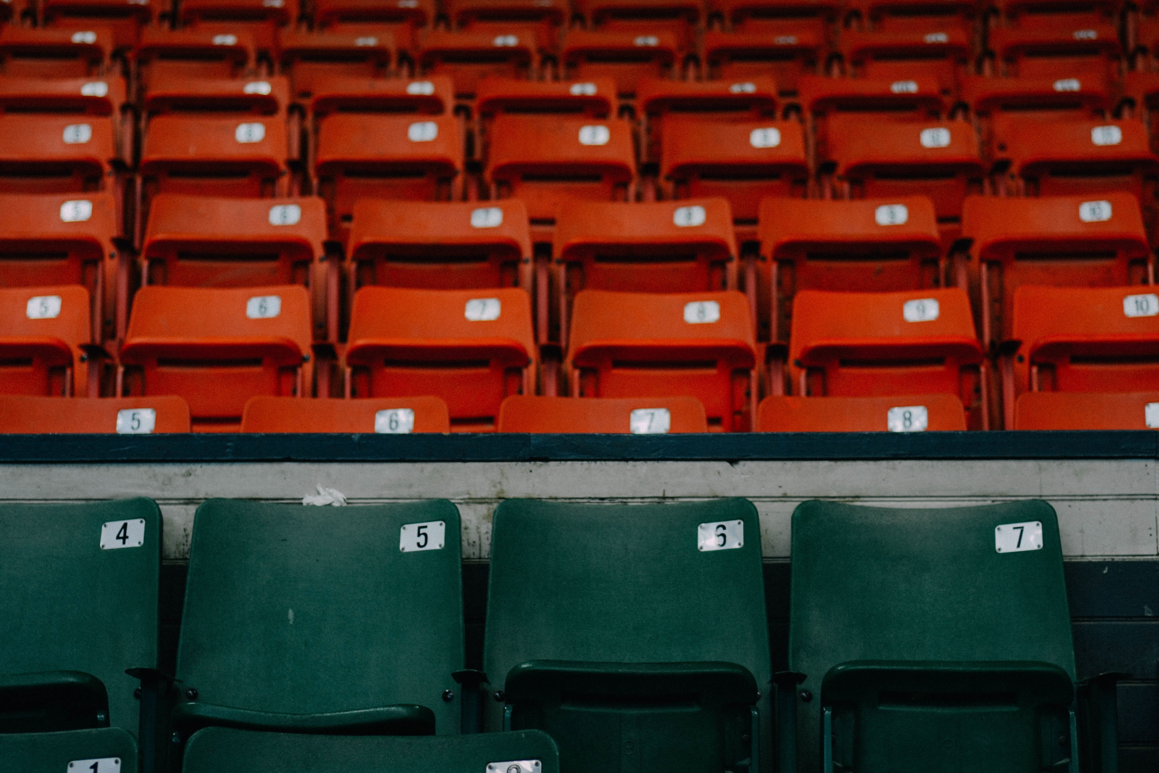 backgrounds, audience, seating, chair, 4K, seats, entertainment, full frame, theater, event, chairs, number, red, bleachers, seat, sport, arts culture and entertainment, HD Wallpaper