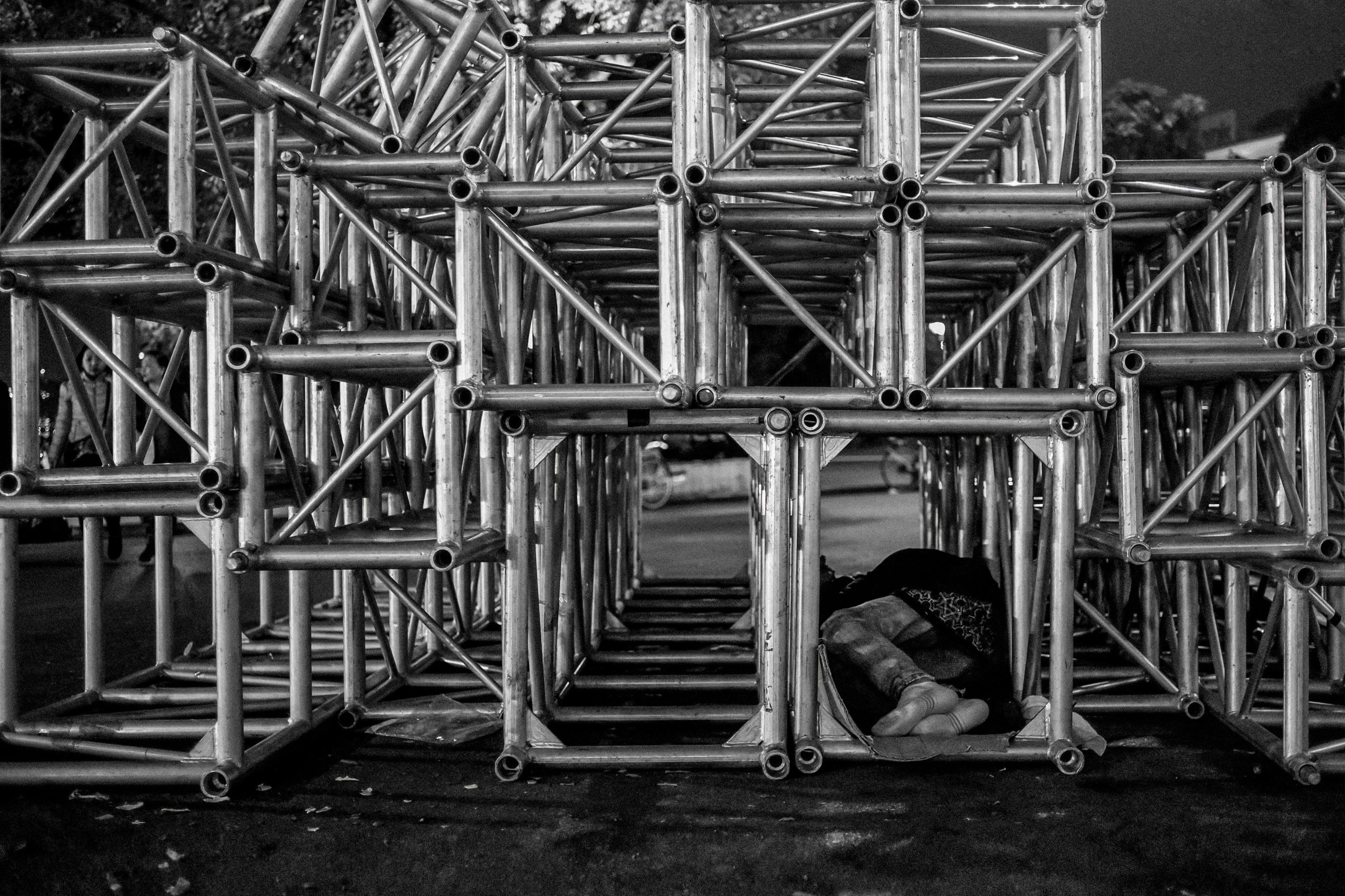 care, one person, outdoors, home, bridge - man made structure, bridge, lifestyles, life, human, men, beggar, full length, city, person, downtown, metal, HD Wallpaper