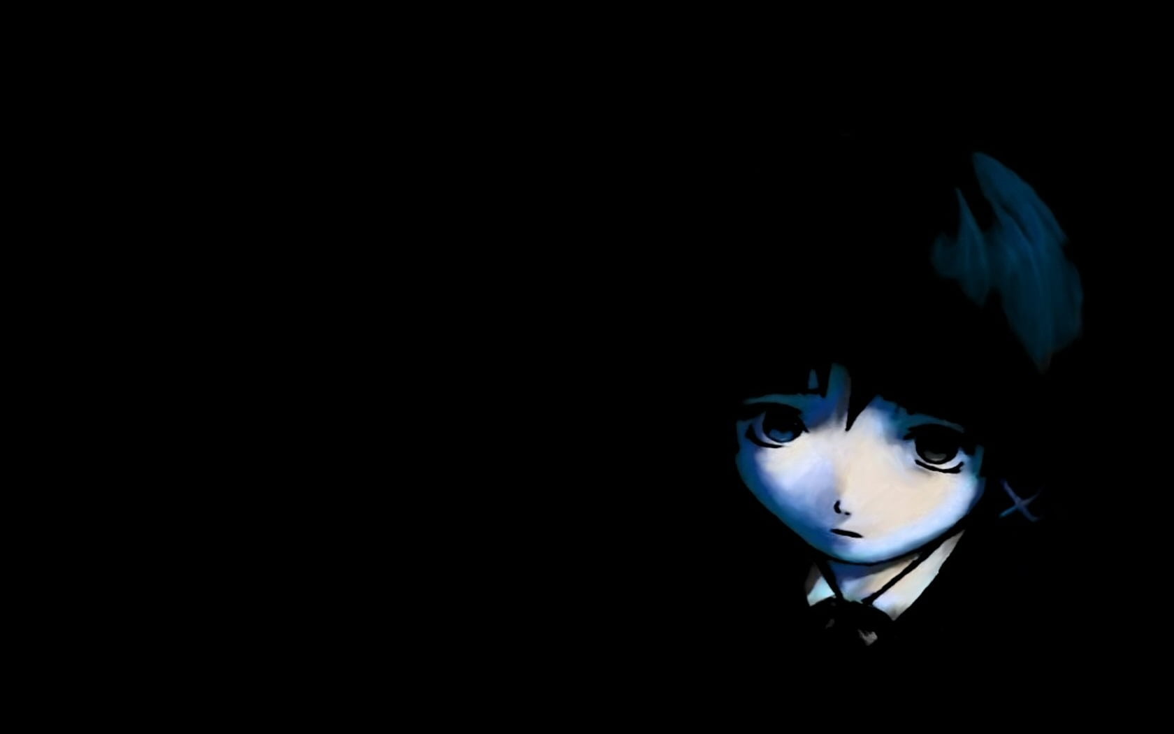 portrait, animal, Serial Experiments Lain, animals in captivity, dark, fish, 720P, anime girls, pets, no people, swimming, animals in the wild, studio shot, HD Wallpaper