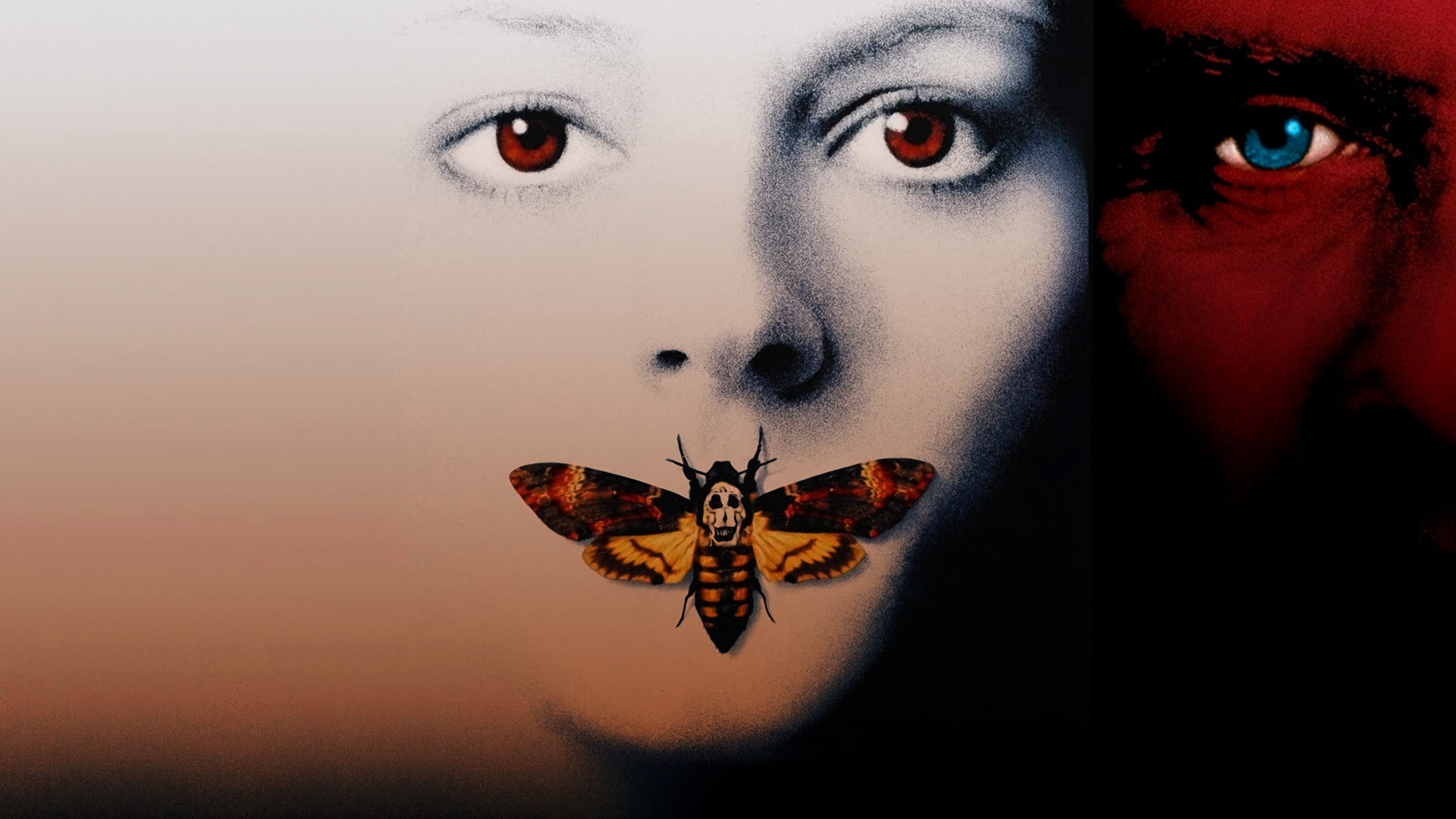 butterfly, lambs, poster, 1080P, silence, drama, thriller, psychedelic, dark, HD Wallpaper