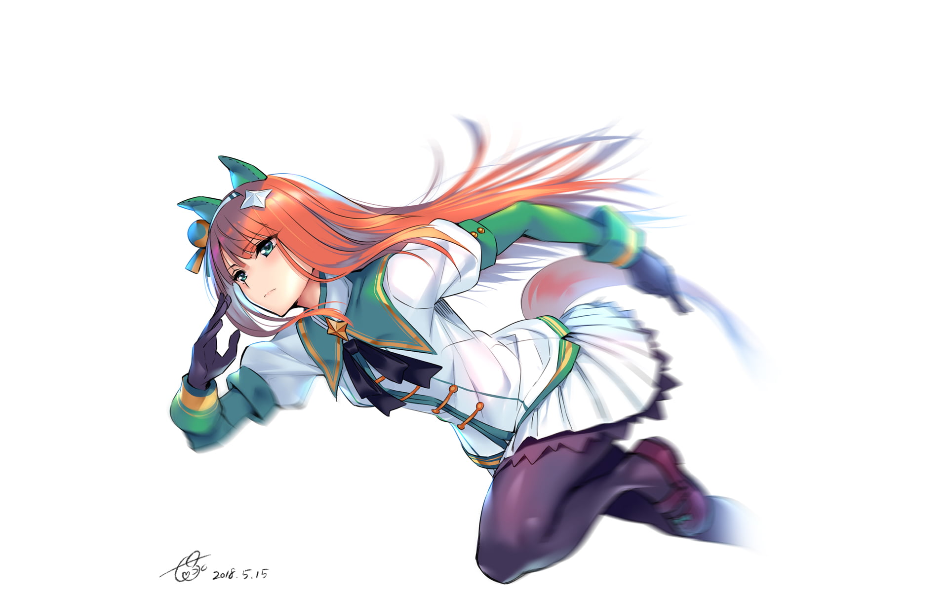 Uma Musume Pretty Derby, copy space, studio shot, clear sky, representation, art and craft, cut out, arts culture and entertainment, simple background, HD Wallpaper