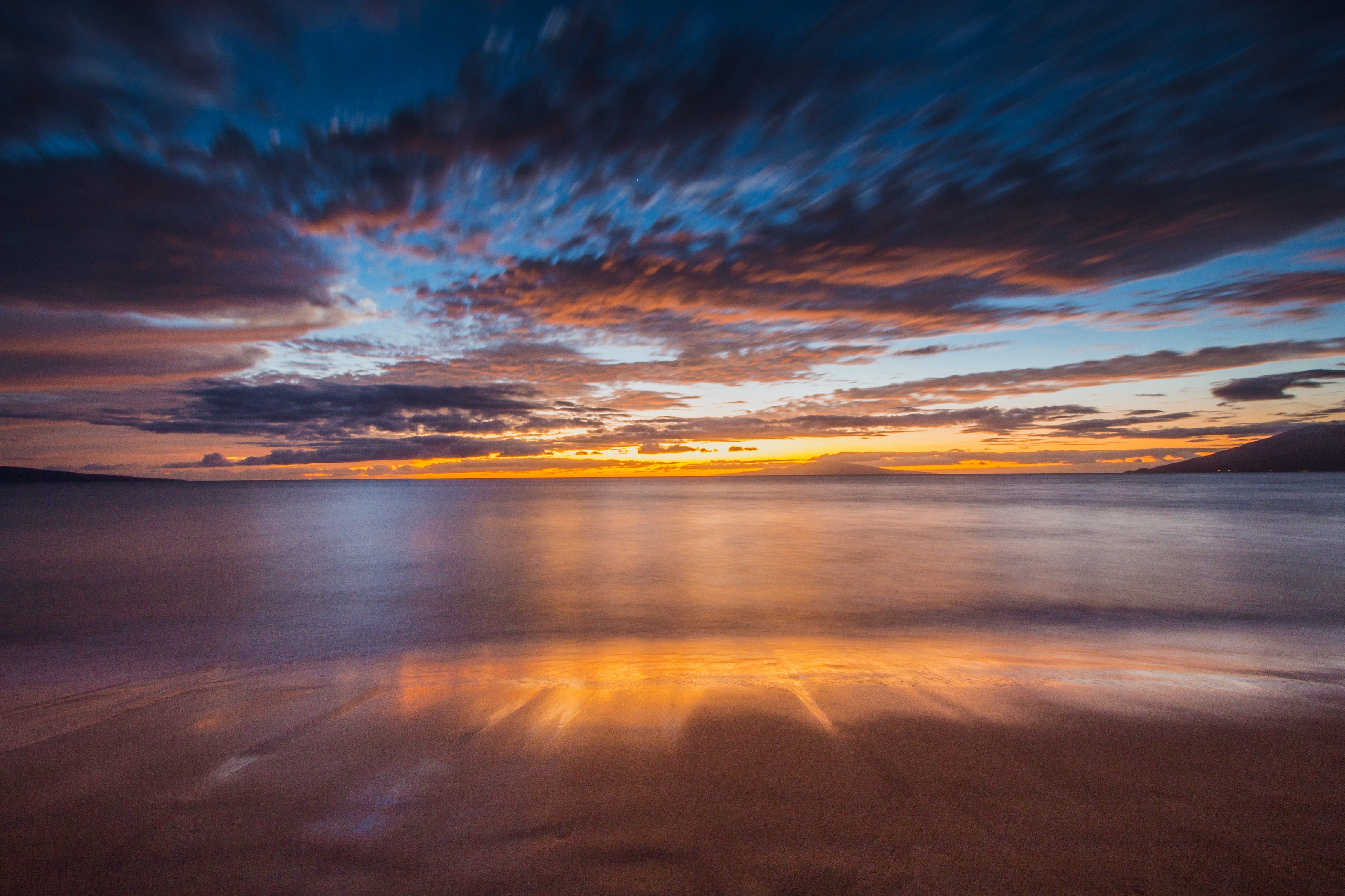 sun, summer, ocean, sunrise - Dawn, cloud, sunlight, water, seashore, orange Color, cloud - Sky, sunrise, horizon Over Water, sea, timelapse, dusk, coastline, HD Wallpaper