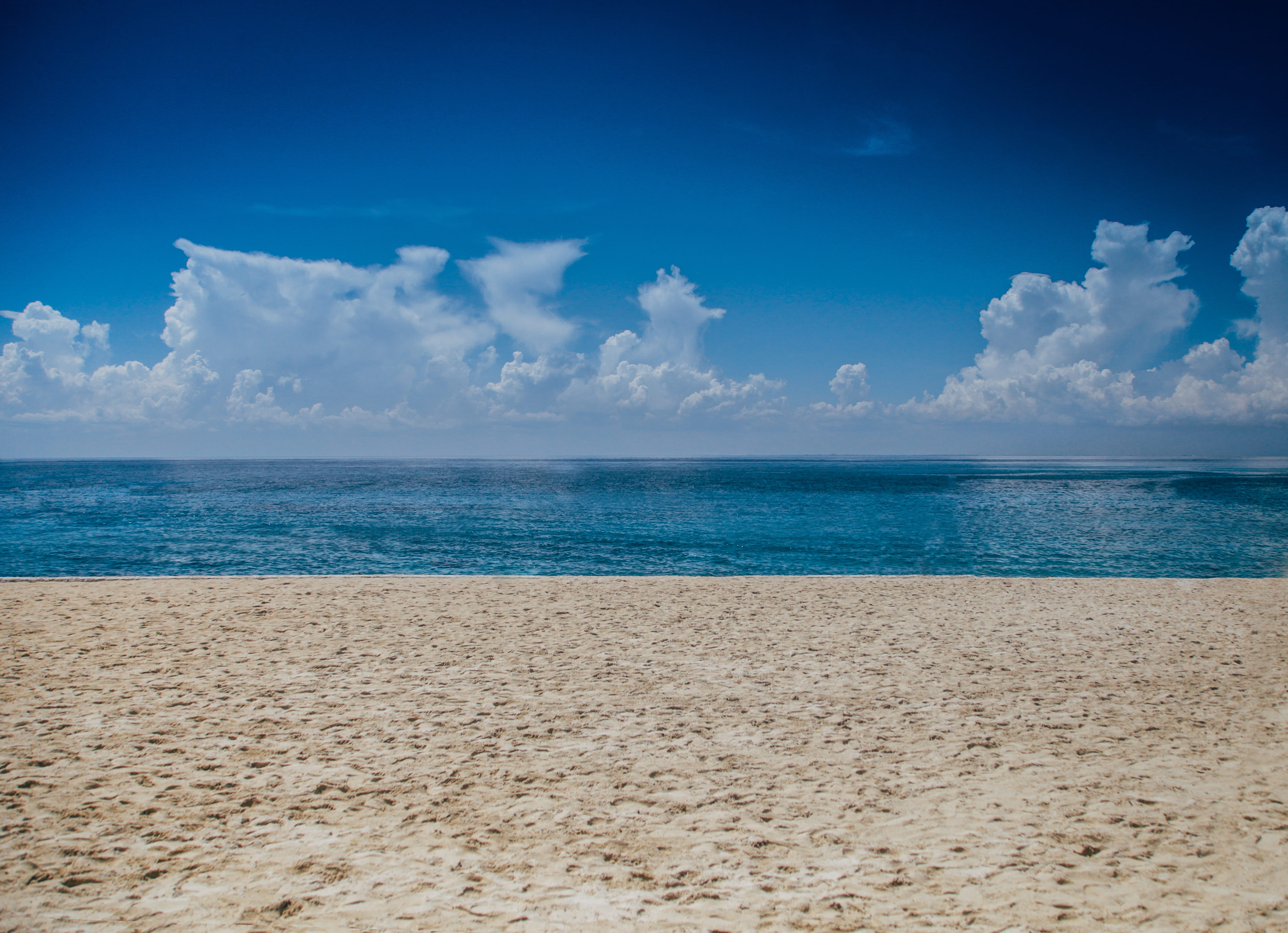 beauty In Nature, body, cloud - Sky, beach, blue beach, landscape, wide, day, seashore, sand, scenics, tropical Climate, outdoors, blue, idyllic, scenics - nature, HD Wallpaper