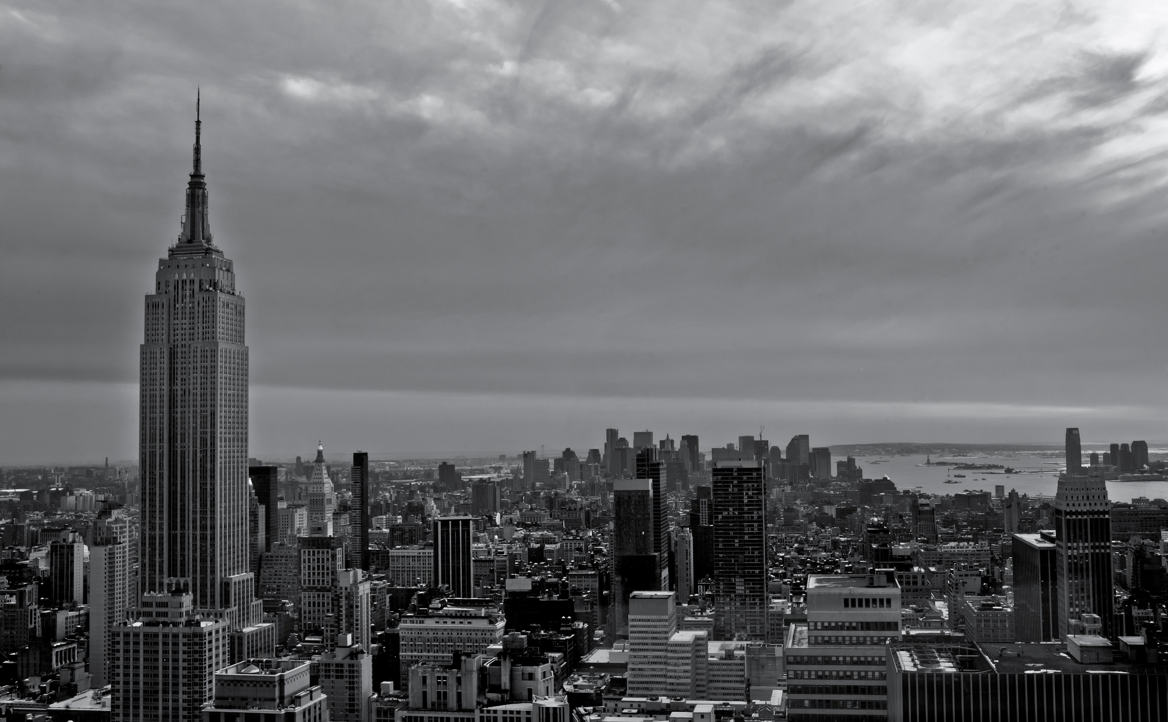 architecture, Skyscrapers, new, 4K, outdoors, state, photography, crowd, landscape, Manhattan, 5dmarkii, built structure, empire, skyscraper, manhattanbirdsview, HD Wallpaper