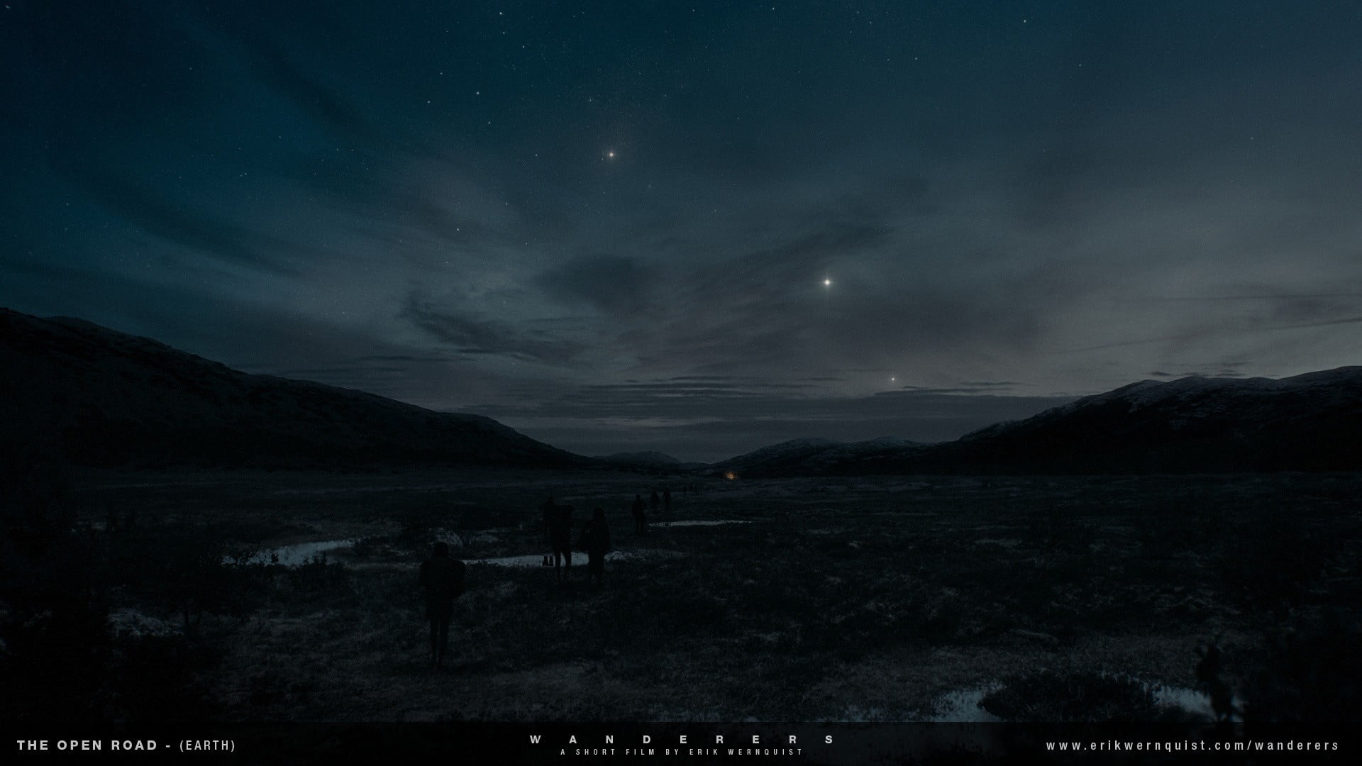 beauty In Nature, tranquility, star - Space, space, sky, no People, landscape, milky way, outdoors, hill, non-Urban Scene, dark, galaxy, clouds, 1080P, HD Wallpaper
