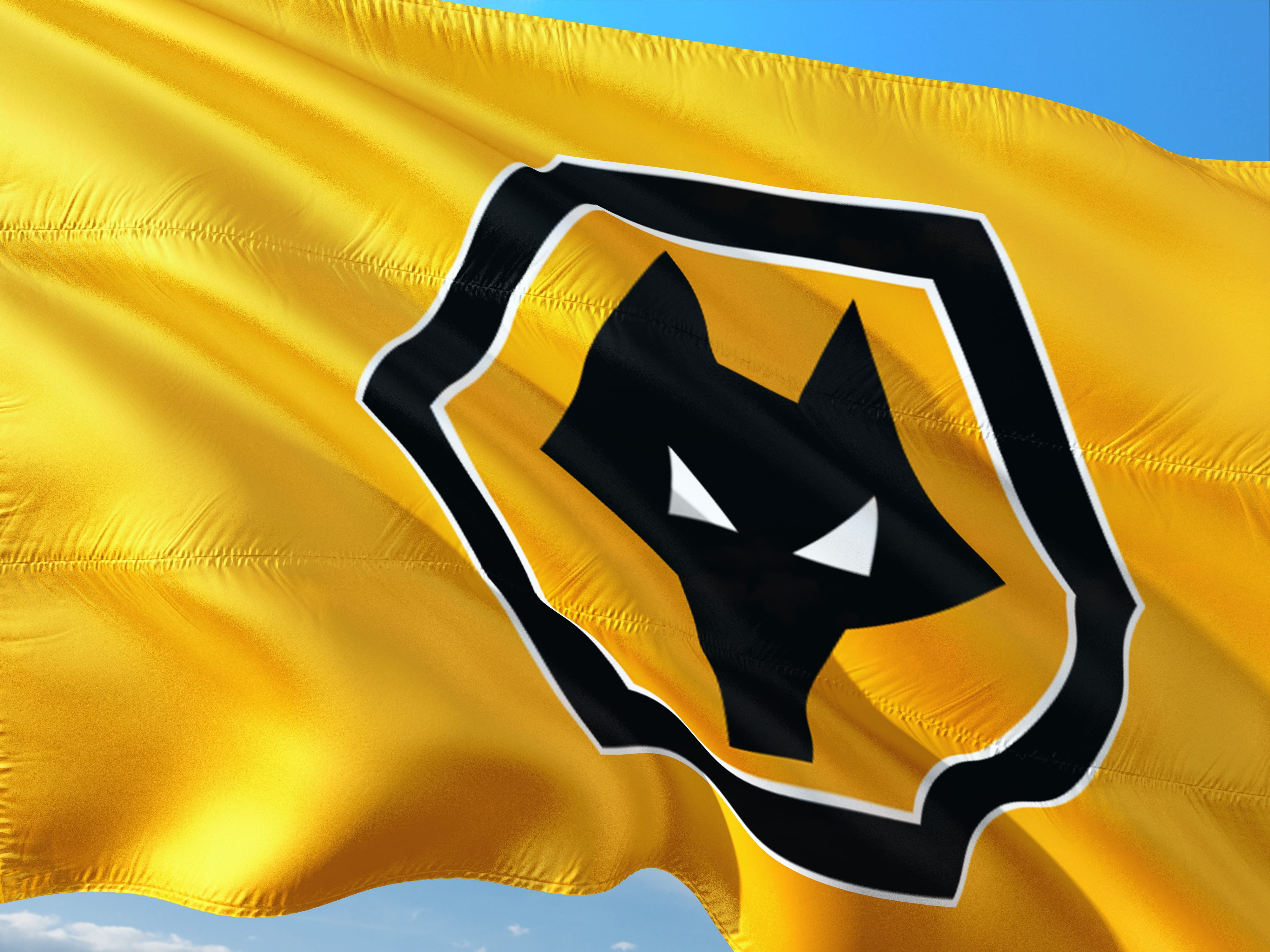premier league, pattern, vibrant color, outdoors, wolverhampton wanderers, warning sign, 4K, international, football, shape, textile, no people, warning symbol, HD Wallpaper