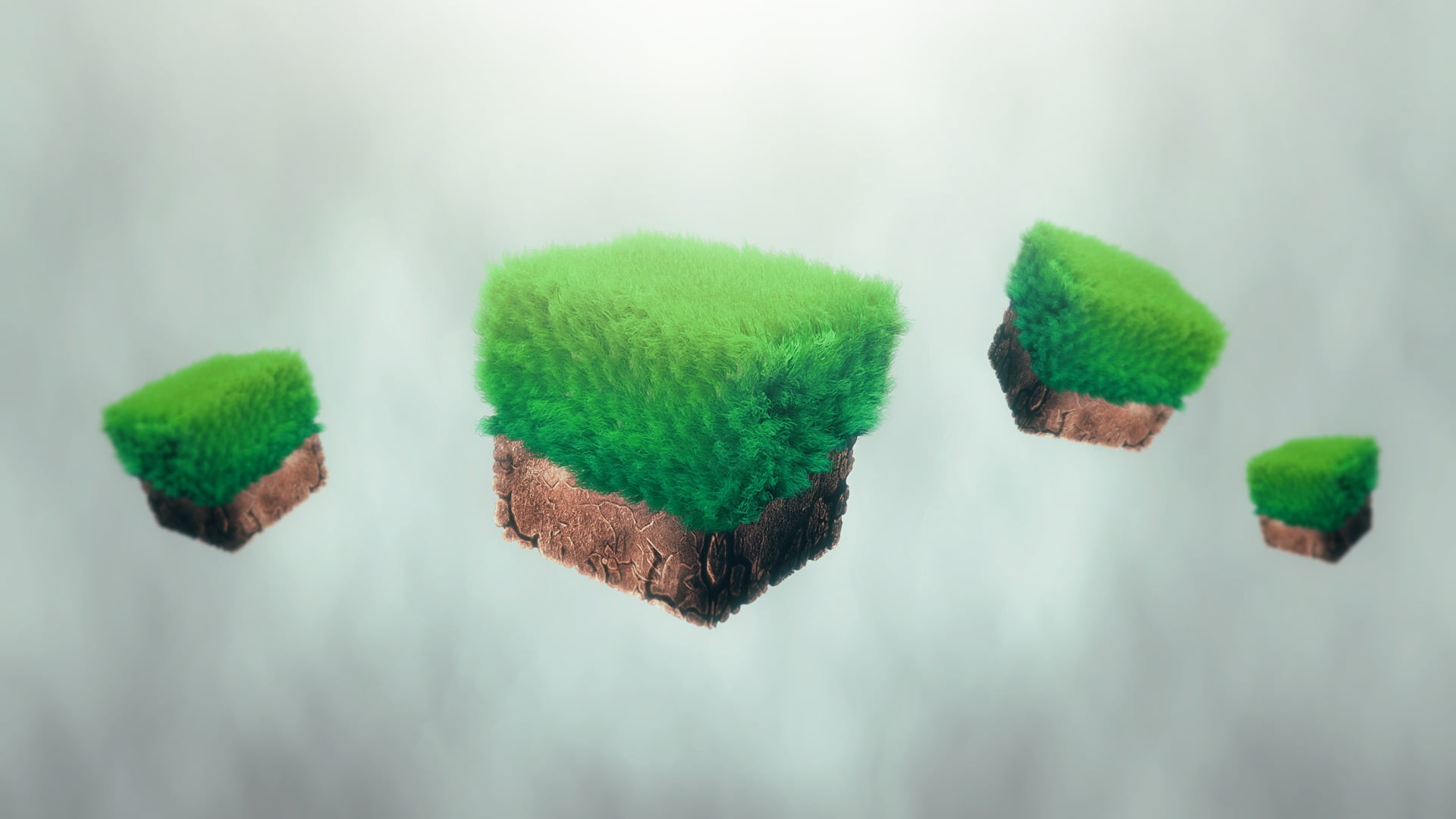 indoors, no people, retro games, 1080P, green, variation, Minecraft, still life, side by side, nature, cap, choice, black, focus on foreground, growth, HD Wallpaper