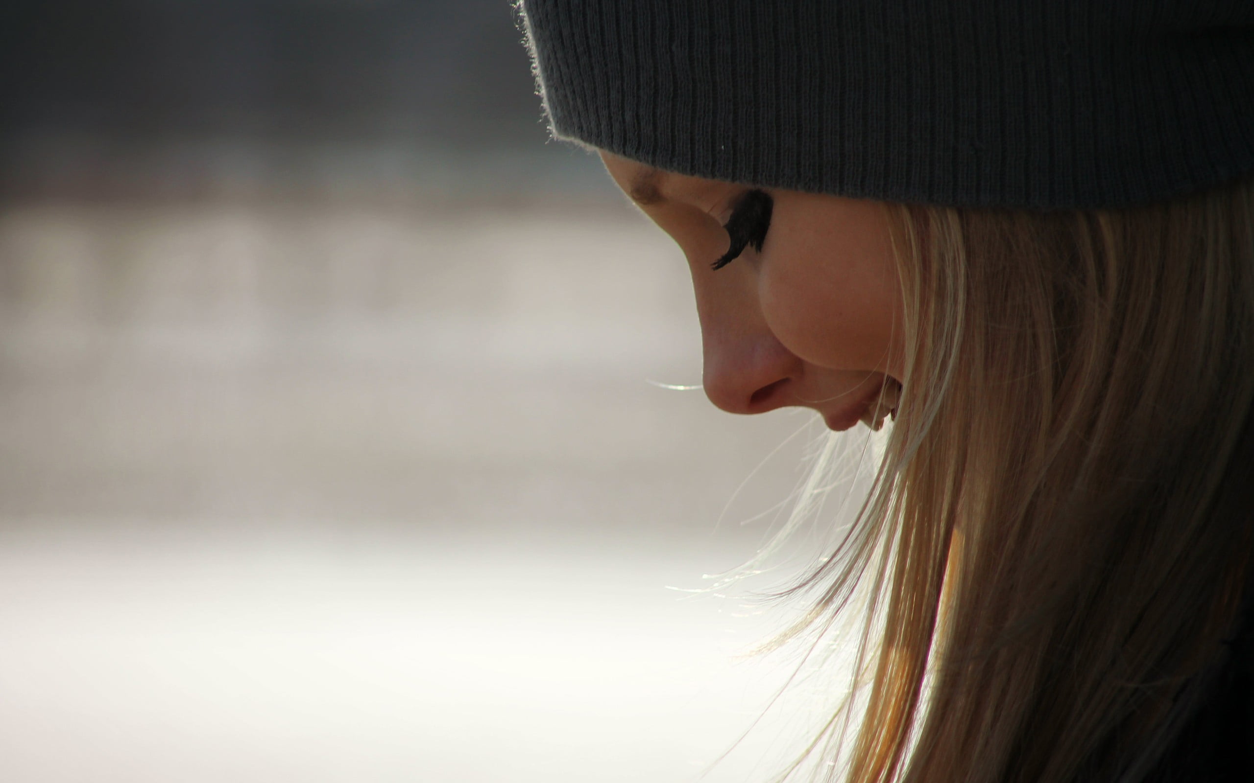 one person, hat, face, teenager, clothing, profile, headshot, model, cap, human face, contemplation, women, real people, profile view, young adult, s, portrait, HD Wallpaper