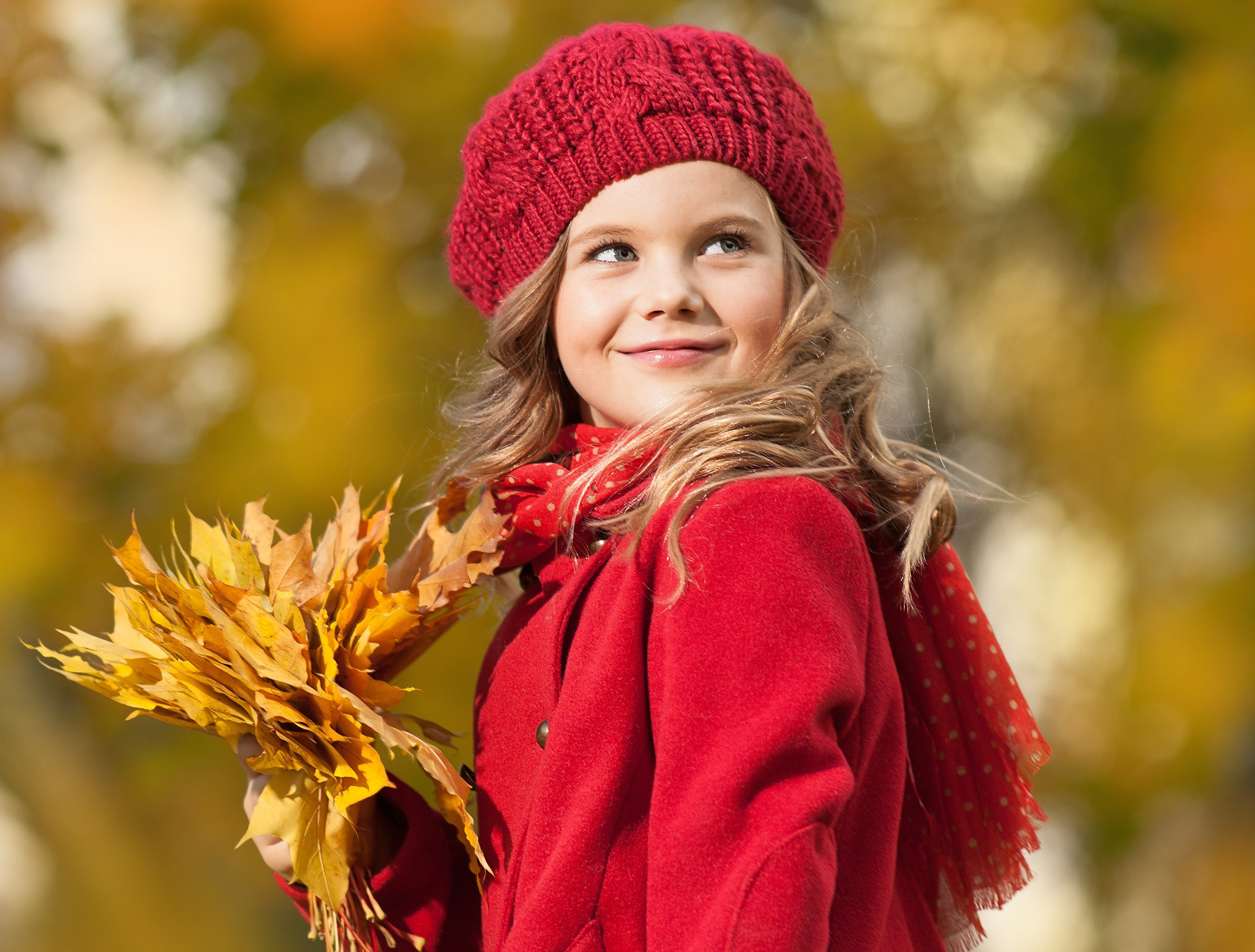 mood, scarf, young Adult, color Image, red, leisure Activity, forest, clothing, cheerful, girl, hairstyle, human Face, fun, casual Clothing, fall, girls, HD Wallpaper