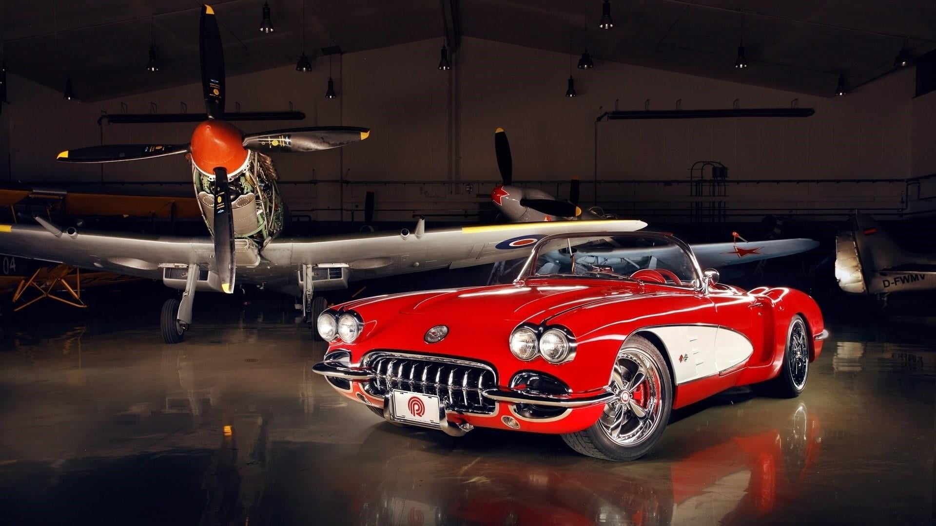 competition, motor vehicle, night, transportation, red, mode of transportation, flooring, racecar, red car, lighting equipment, reflection, stationary, HD Wallpaper