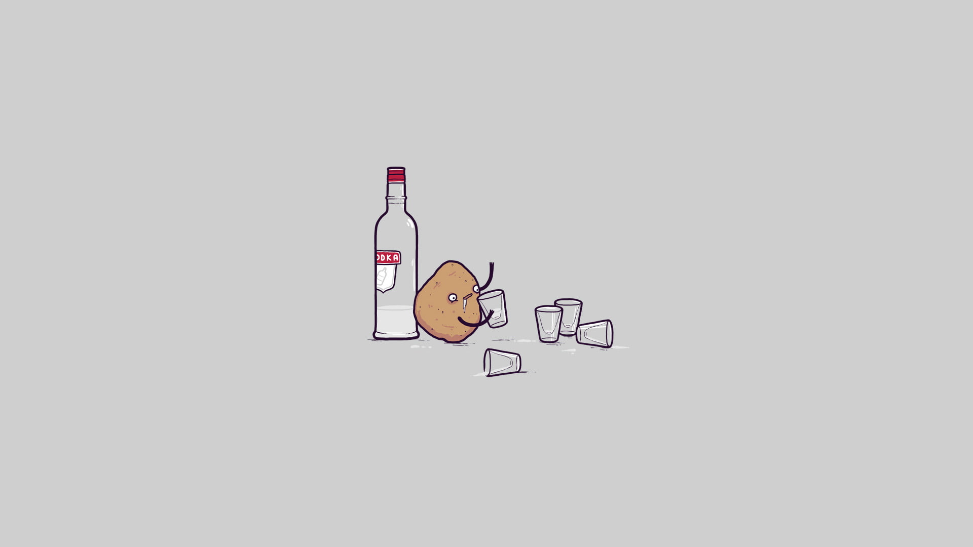 cut out, food and drink, copy space, white background, 1080P, indoors, representation, digital art, economy, vodka, creativity, minimalism, empty, still life, HD Wallpaper