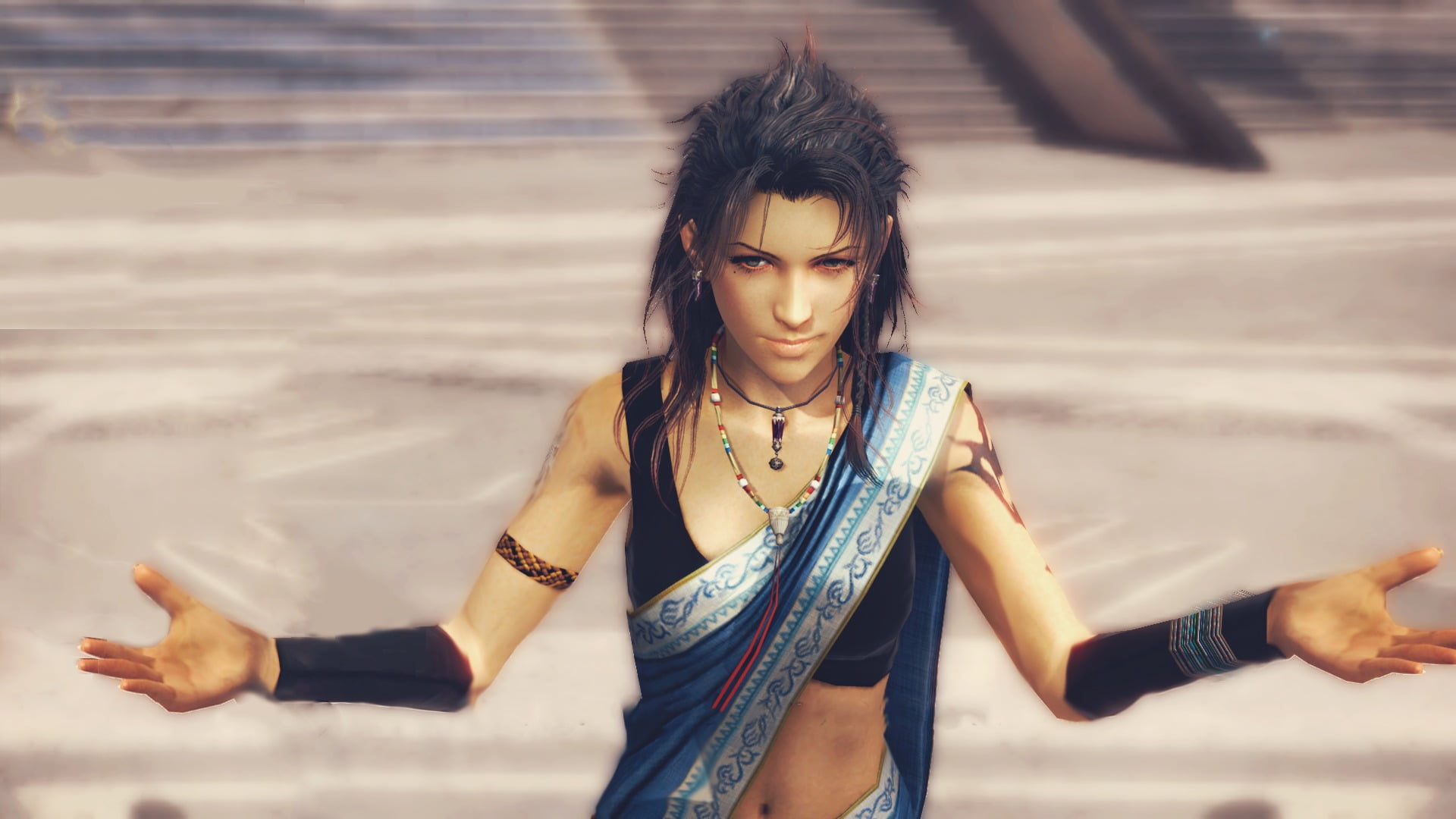 top, animated, front view, looking at camera, adult, women, young women, real people, human arm, video games, portrait, 1080P, fashion, wearing, Final Fantasy XIII, HD Wallpaper