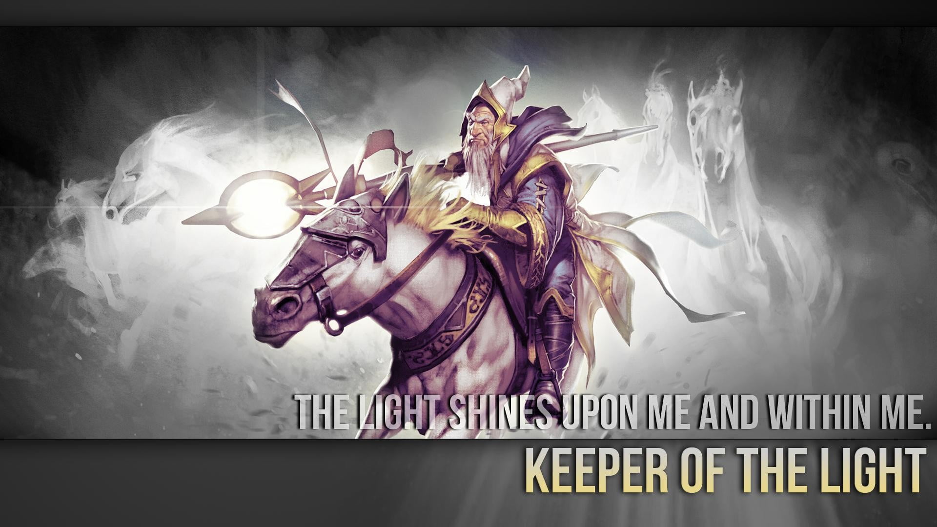 digital composite, character, keeper, mask, composite image, Keeper of the Light (DOTA2), game, shines, upon, auto post production filter, Dota 2, within, HD Wallpaper