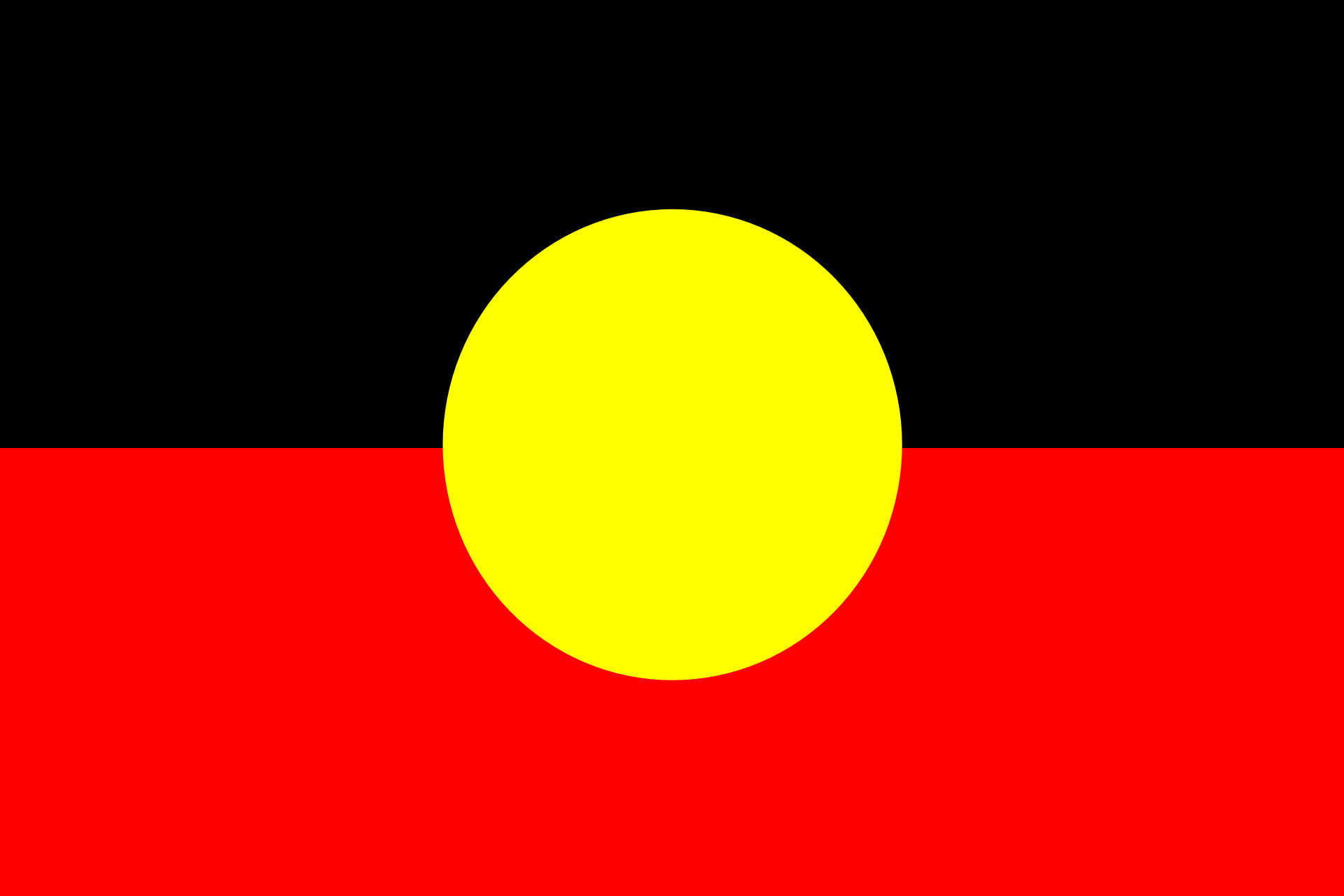 Bright, 1080P, Australian Aboriginal Flag, Misc, Flag, HD Wallpaper