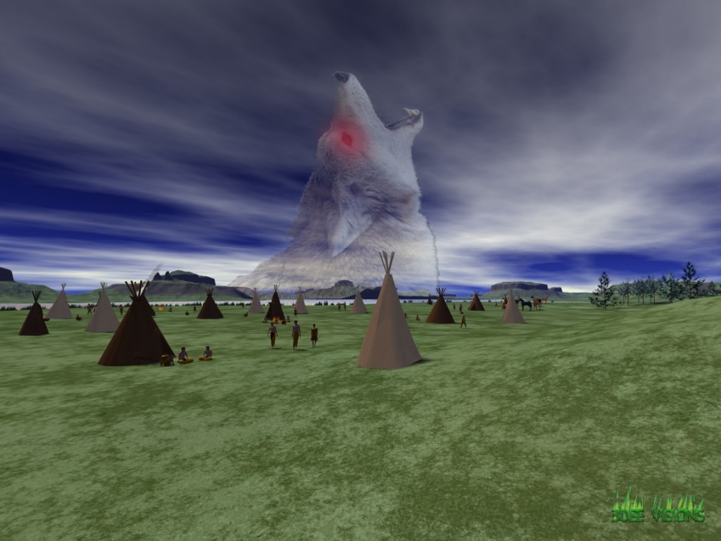 abstract, art, hd, 480P, Native American, spirits, trickster, aboriginal, aboriginal spirits, coyote, clan, HD Wallpaper