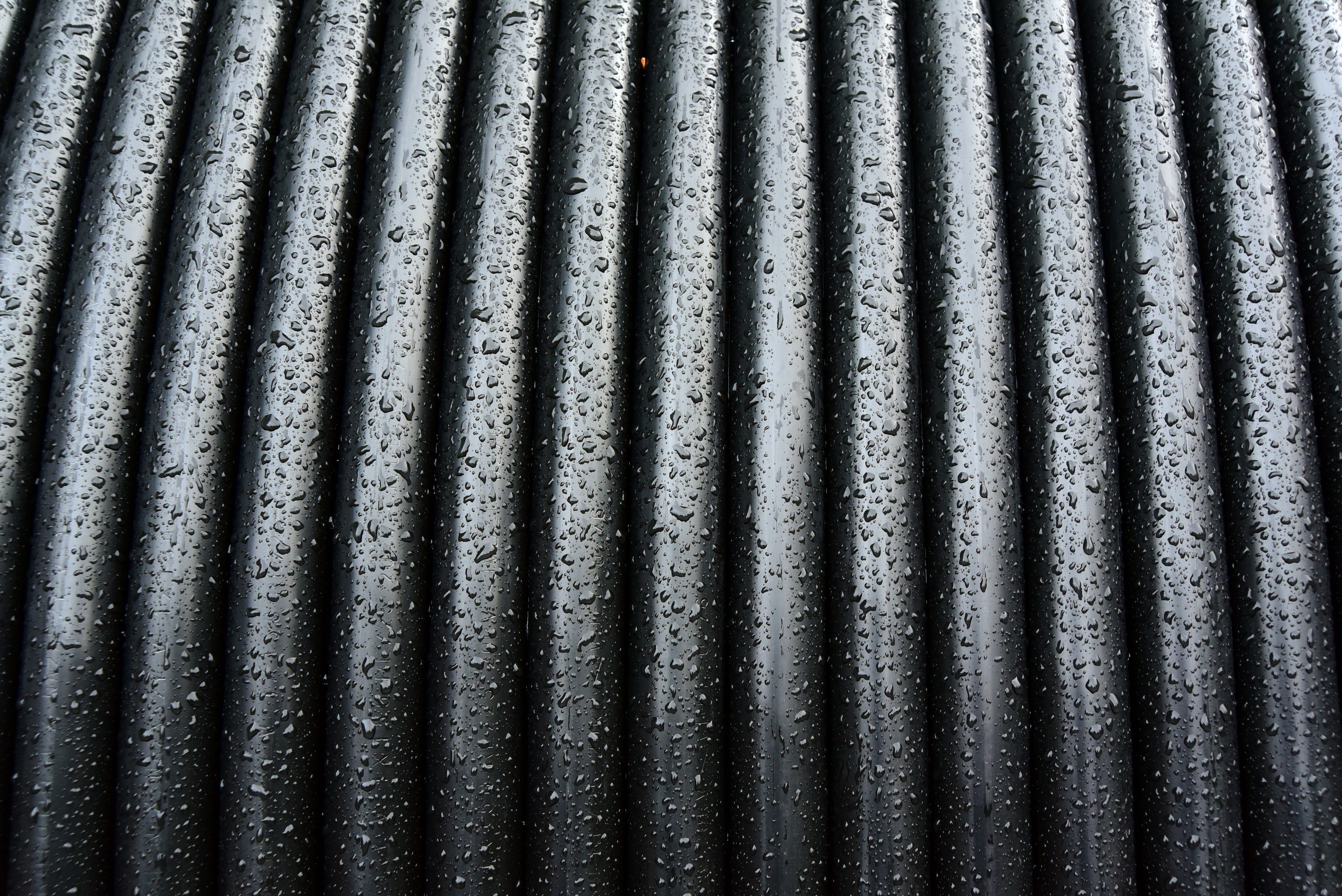 in a row, textured, cable drum, construction, backgrounds, cable, corrugated iron, earthworks, close-up, electricity, silver colored, 5K, corrugated, full frame, HD Wallpaper