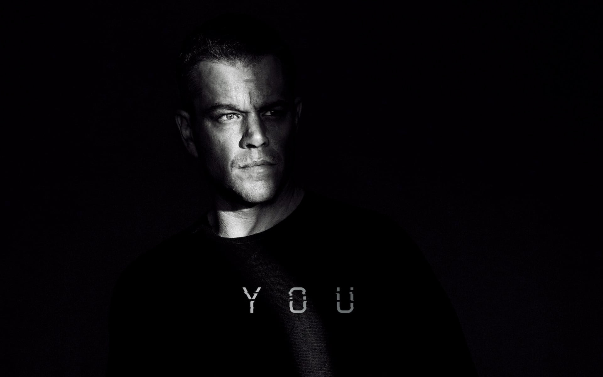 aggression, indoors, caucasian Ethnicity, males, hairstyle, jason bourne, mid adult, athlete, isolated On Black, neck, matt damon, studio Shot, one Person, HD Wallpaper