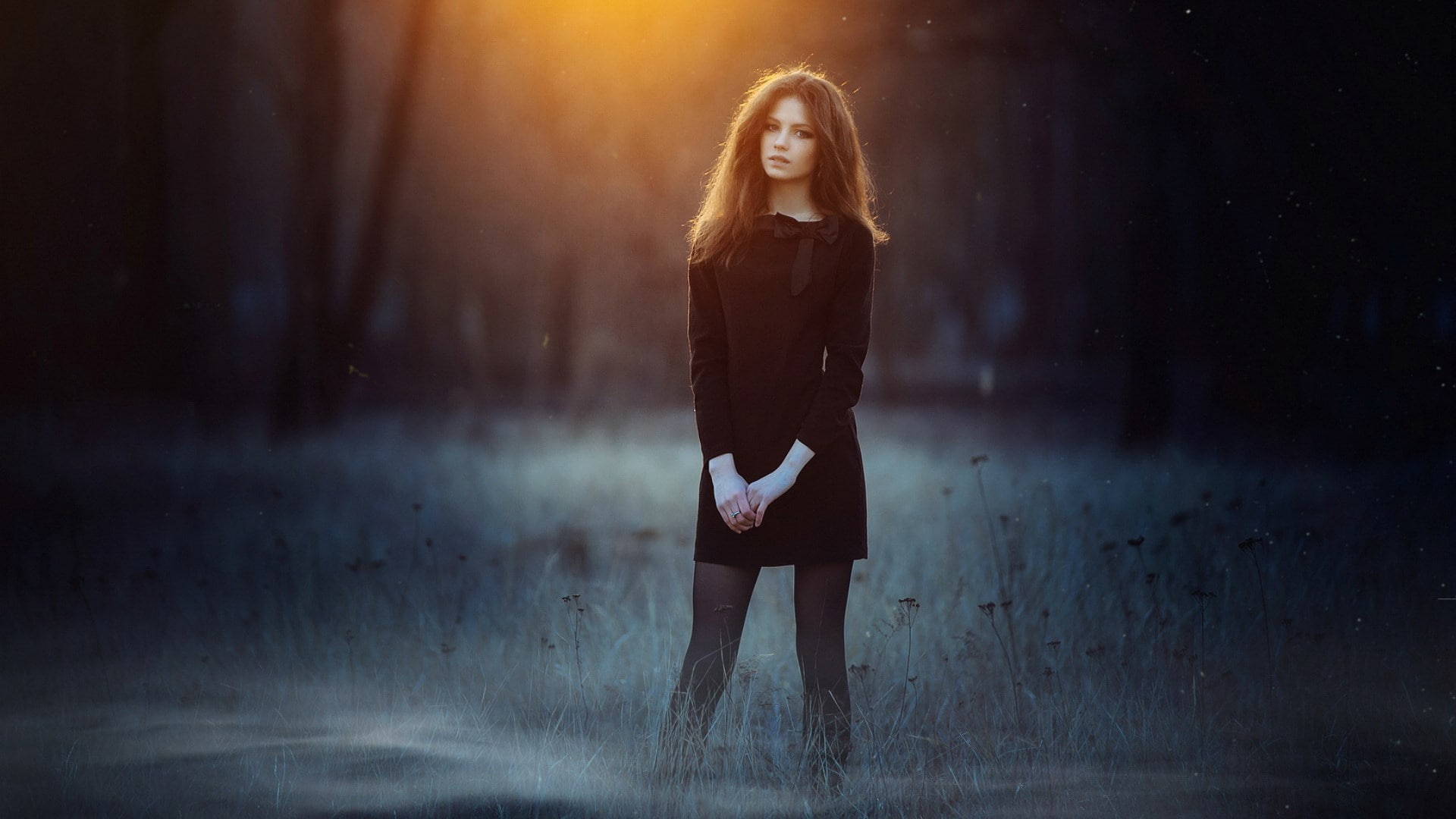 hair, young women, dark, rain, emotion, long hair, beautiful woman, one person, contemplation, women, young adult, depression - sadness, hairstyle, portrait, HD Wallpaper