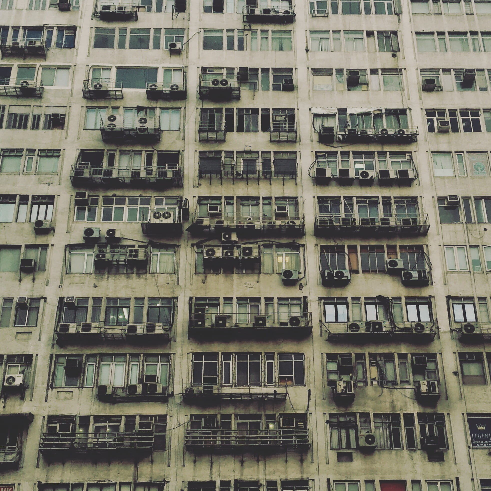 concrete, building exterior, apartment building, urban decay, abstract, repetition, city, gray, in a row, balcony, colorless, abundance, industrial, day, HD Wallpaper