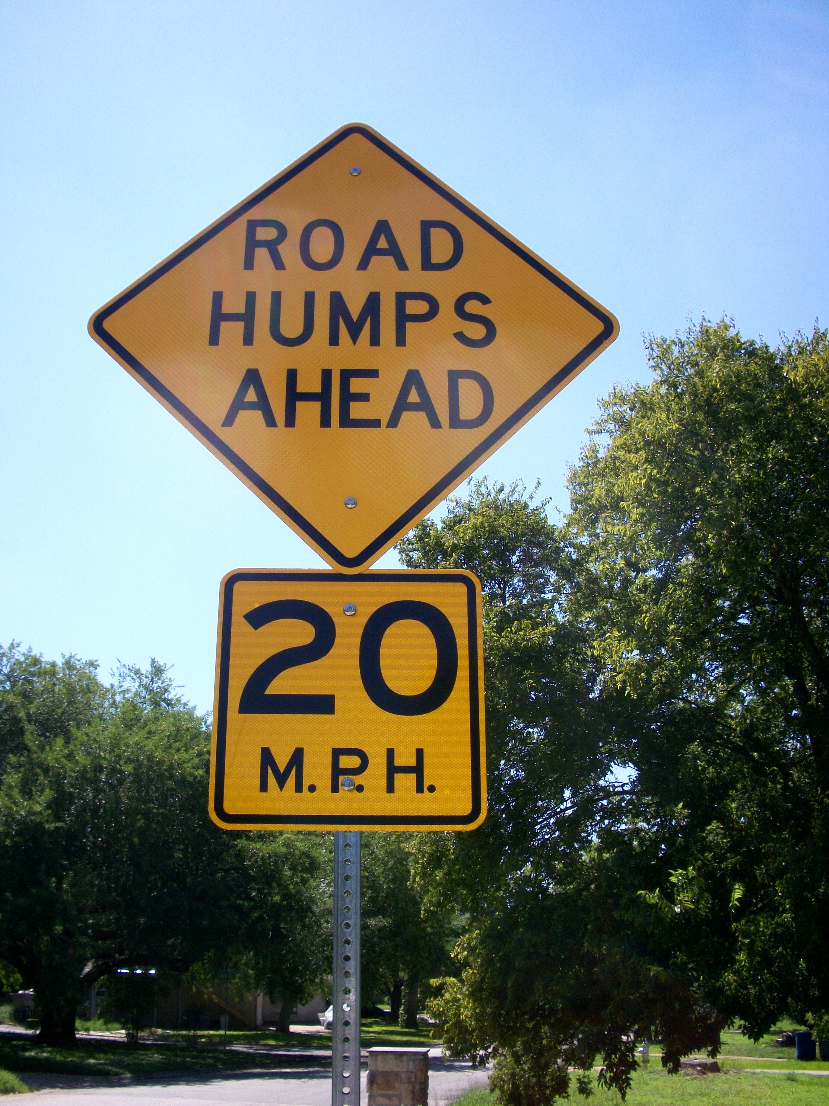 guidance, yellow, humps, communication, road sign, speed, ahead, signage, information sign, nature, no people, traffic sign, outdoors, street, text, limit, Phone HD Wallpaper