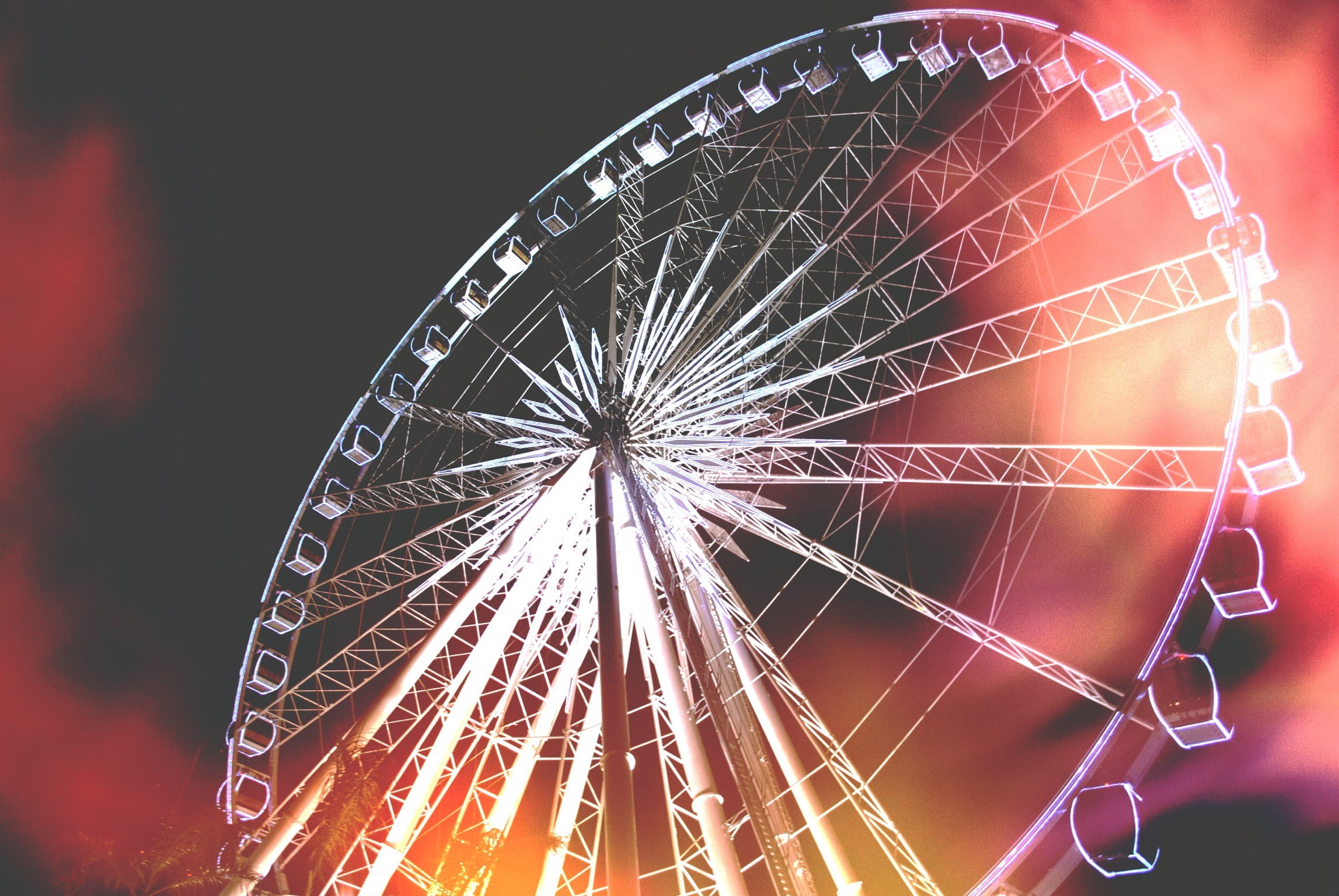 ferris wheel, 1080P, filter, HD Wallpaper