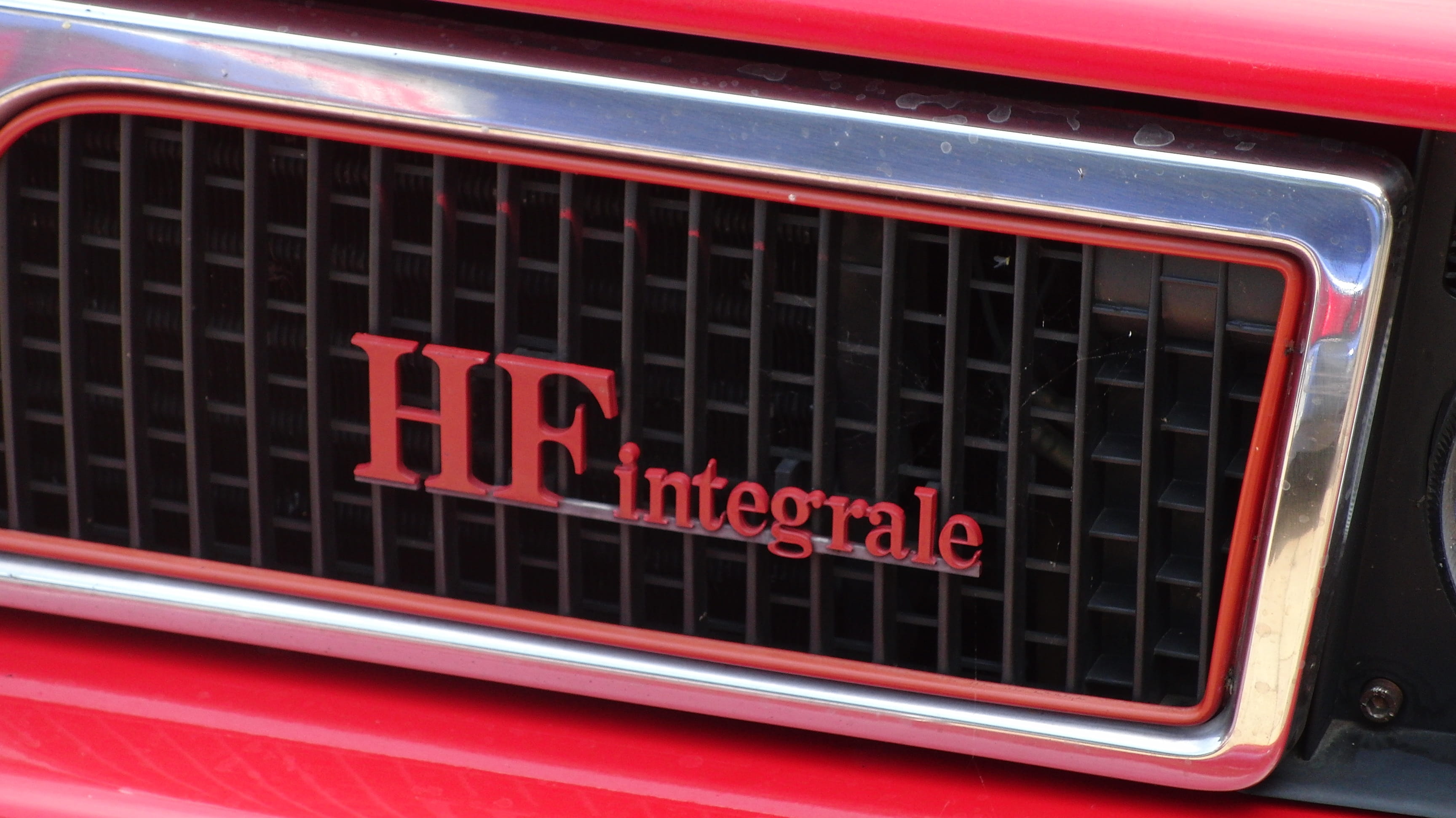 integral, car, 2K, chrome, retro styled, metal, transportation, western script, red, technology, auto, hf, number, delta, motor vehicle, communication, HD Wallpaper