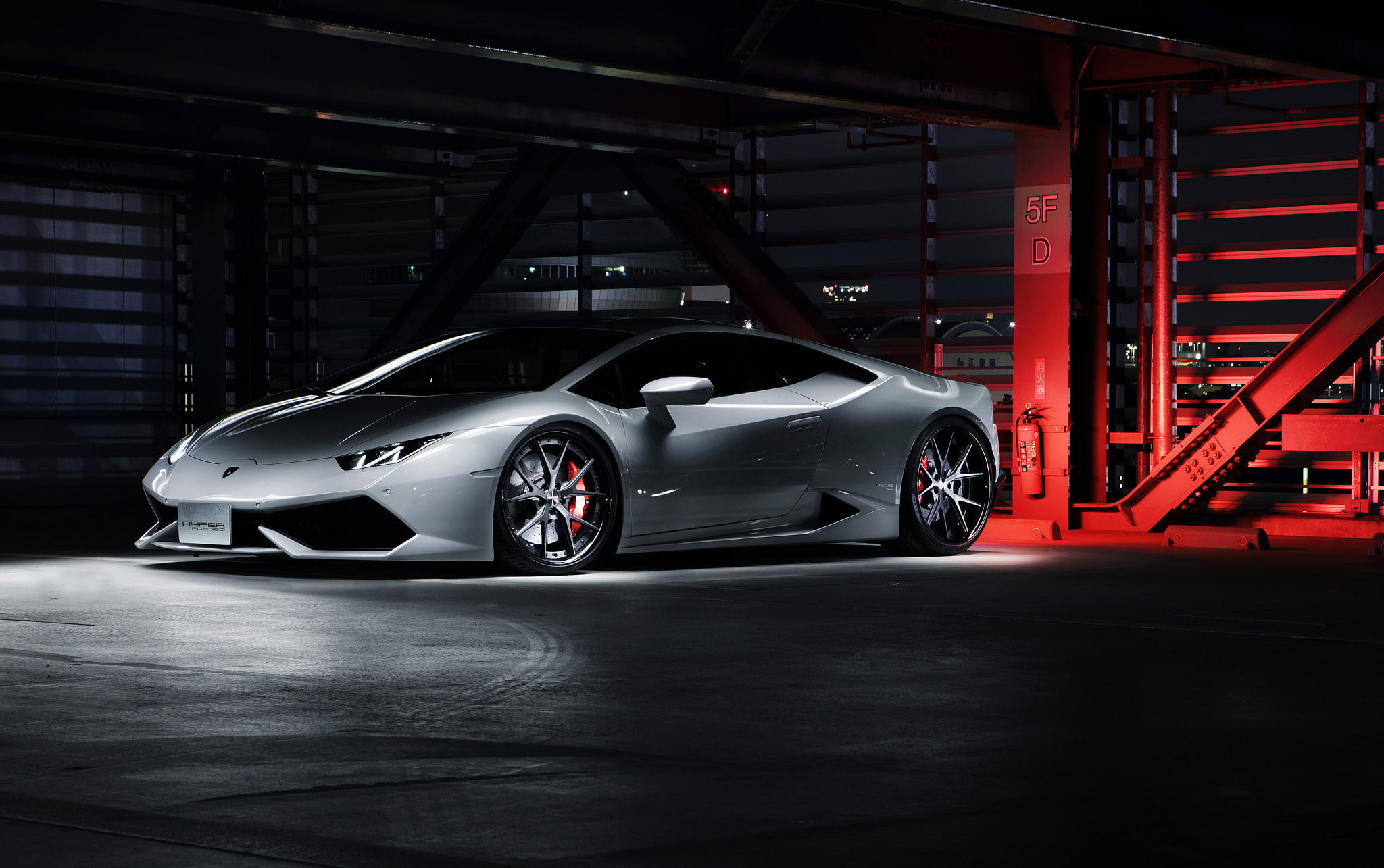 Concave, LP640-4, silver, 1080P, White, Wheels, Huracan, Hyperforged, HF-LC5, Supercar, Lamborghini, aventador, HD Wallpaper